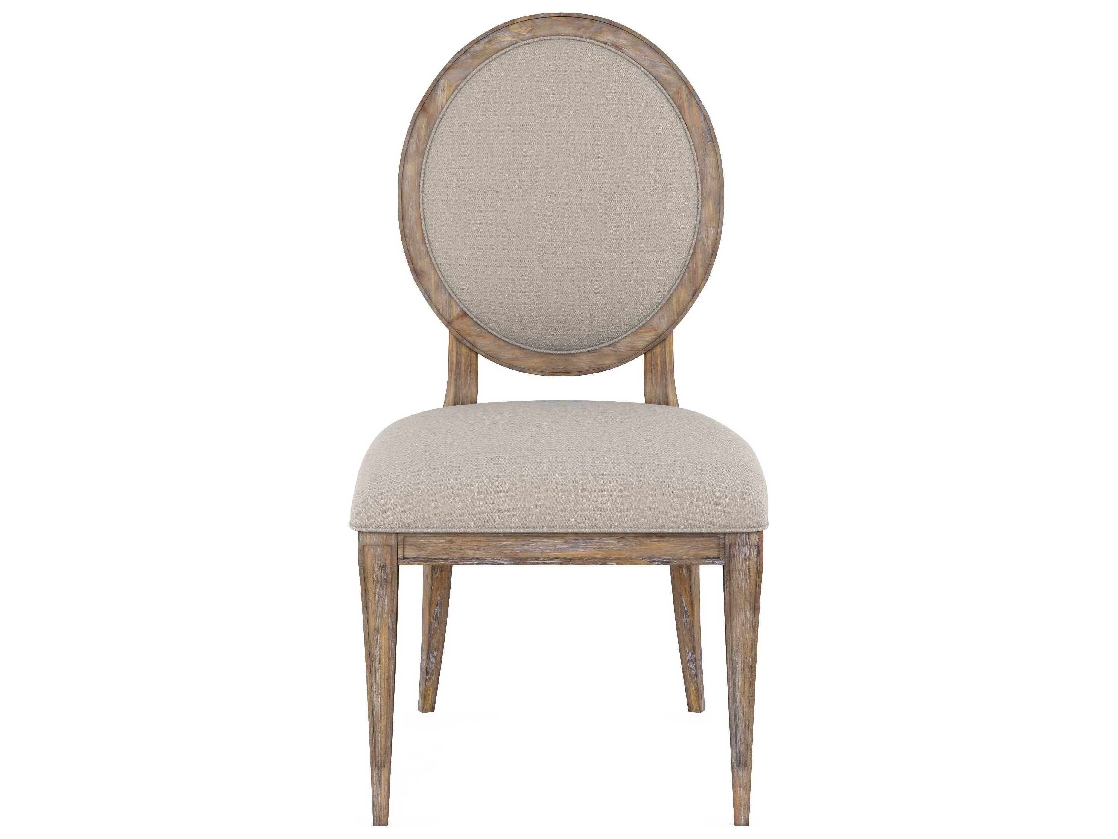 A.R.T. Furniture Architrave Rubberwood Beige Upholstered Side Dining Chair