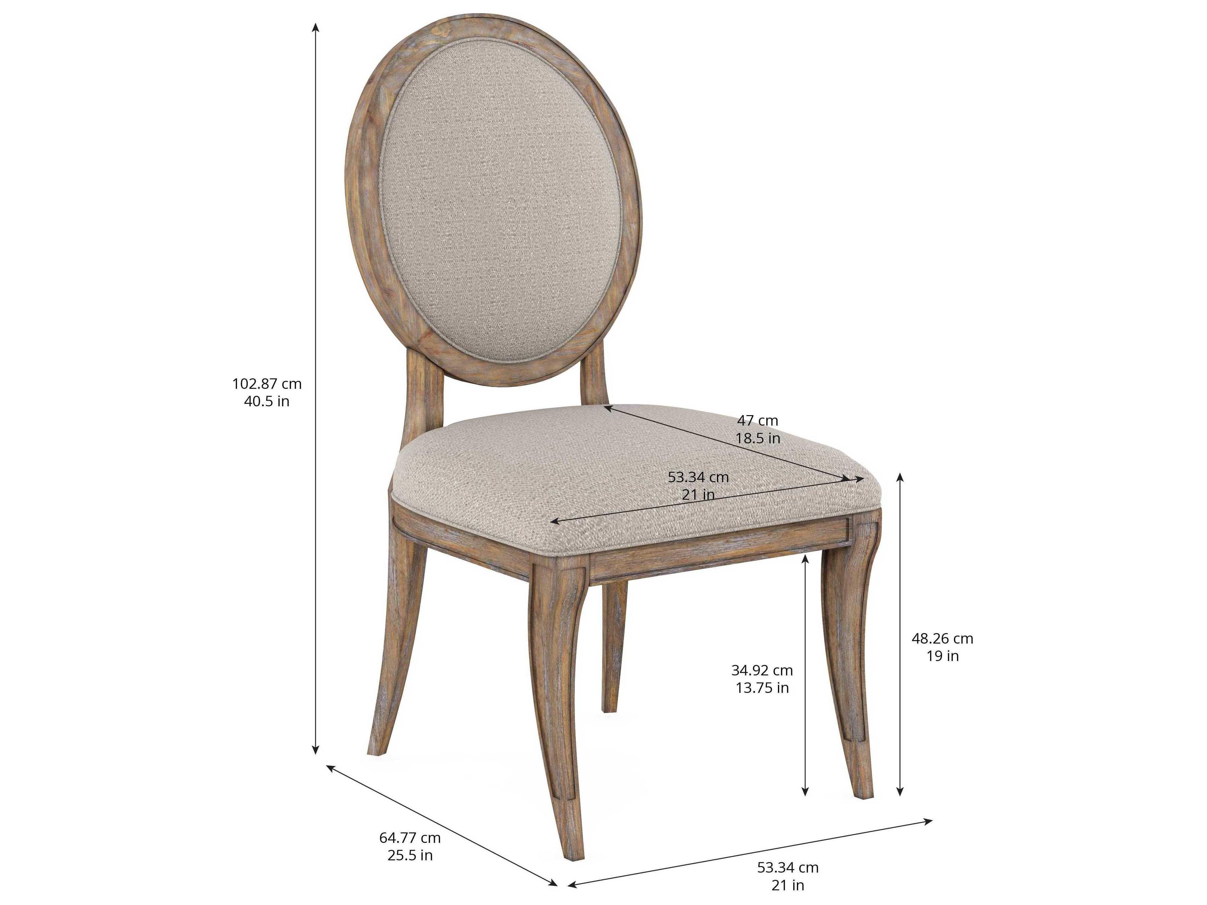 A.R.T. Furniture Architrave Rubberwood Beige Upholstered Side Dining Chair