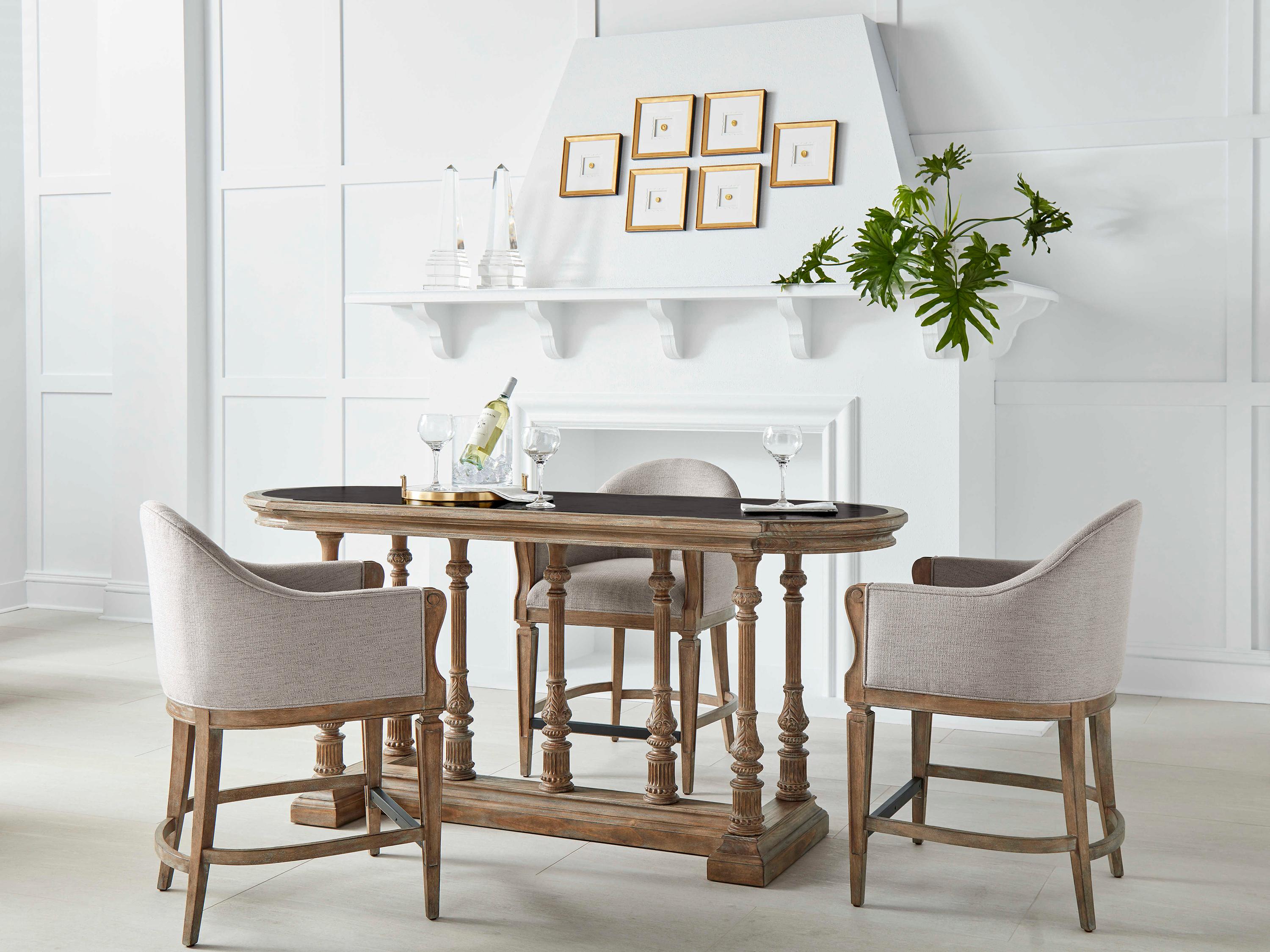 A.R.T. Furniture Architrave Almond Oval Marble Bar Table