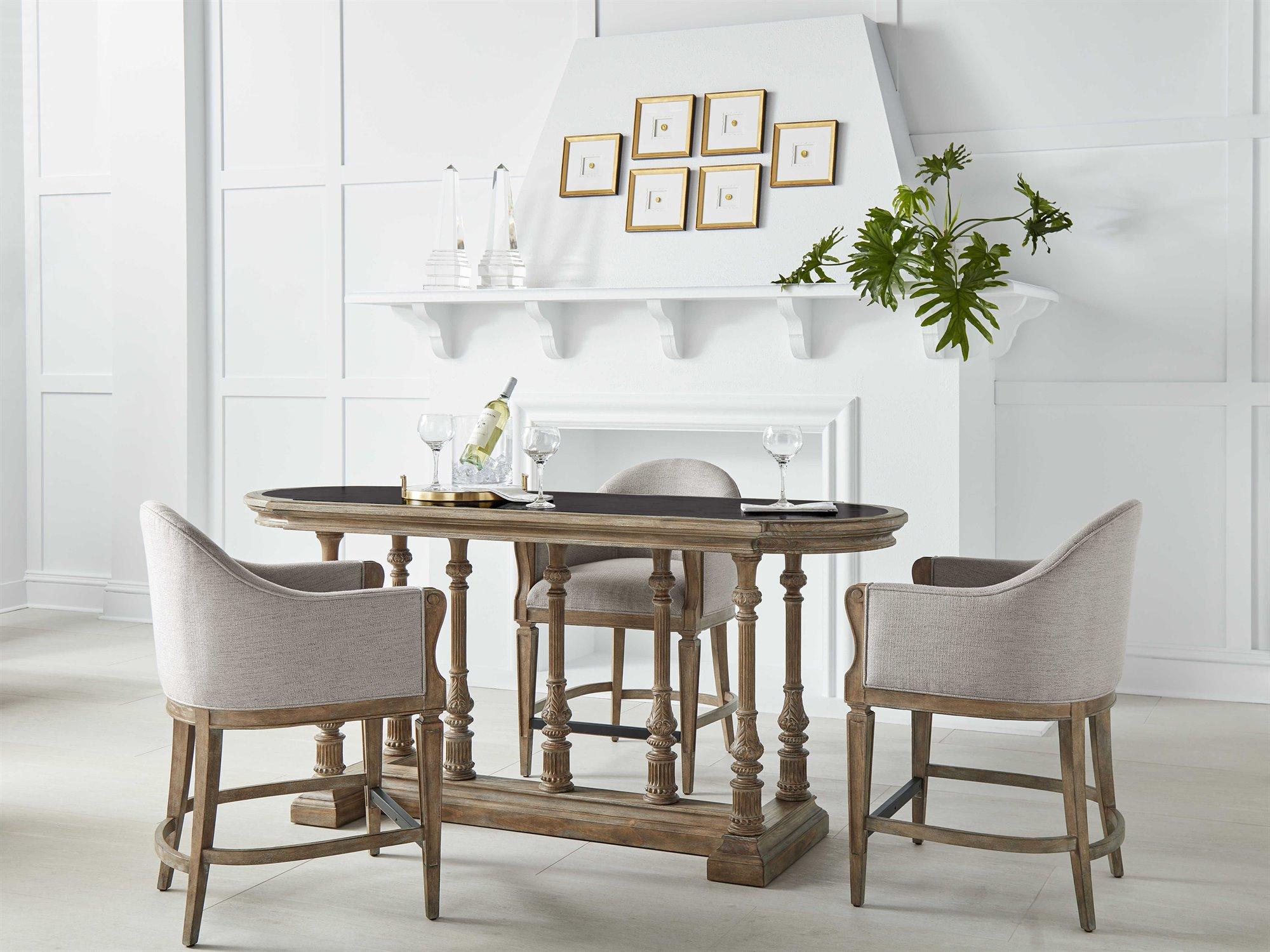 A.R.T. Furniture Architrave Almond Oval Marble Bar Table