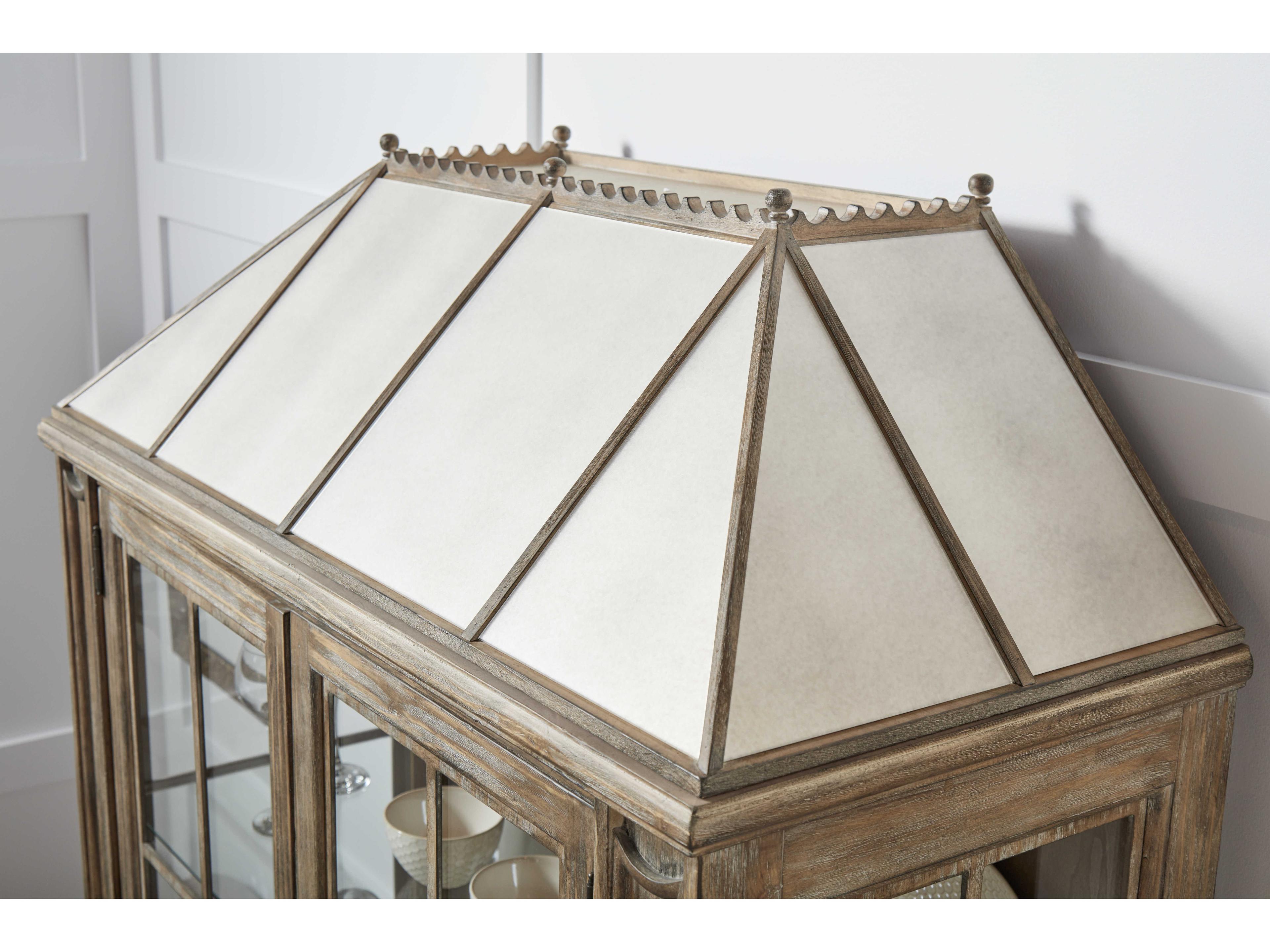 A.R.T. Furniture Architrave Pine Wood Almond Display Cabinet