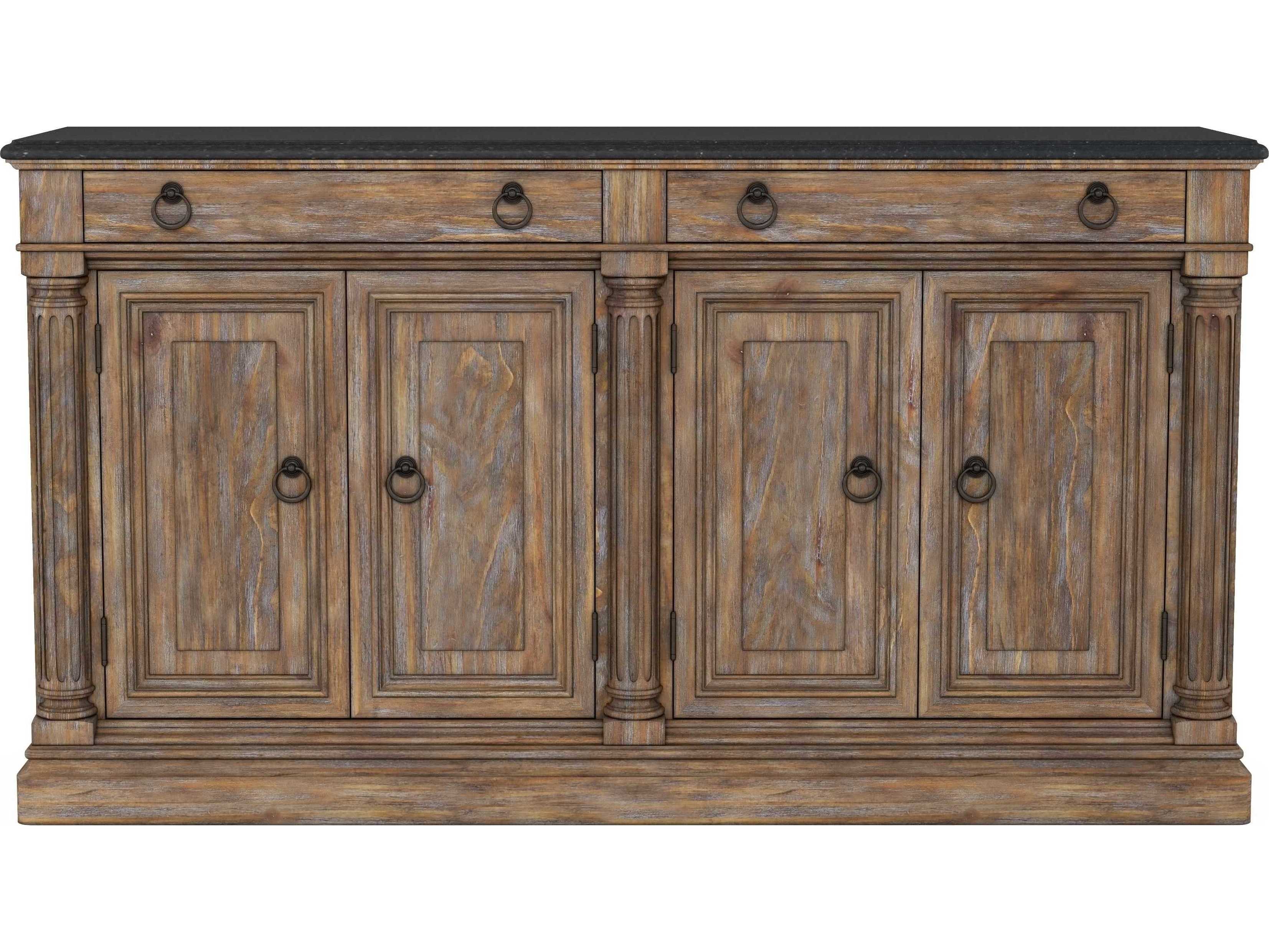 A.R.T. Furniture Architrave 80" Pine Wood Almond Sideboard