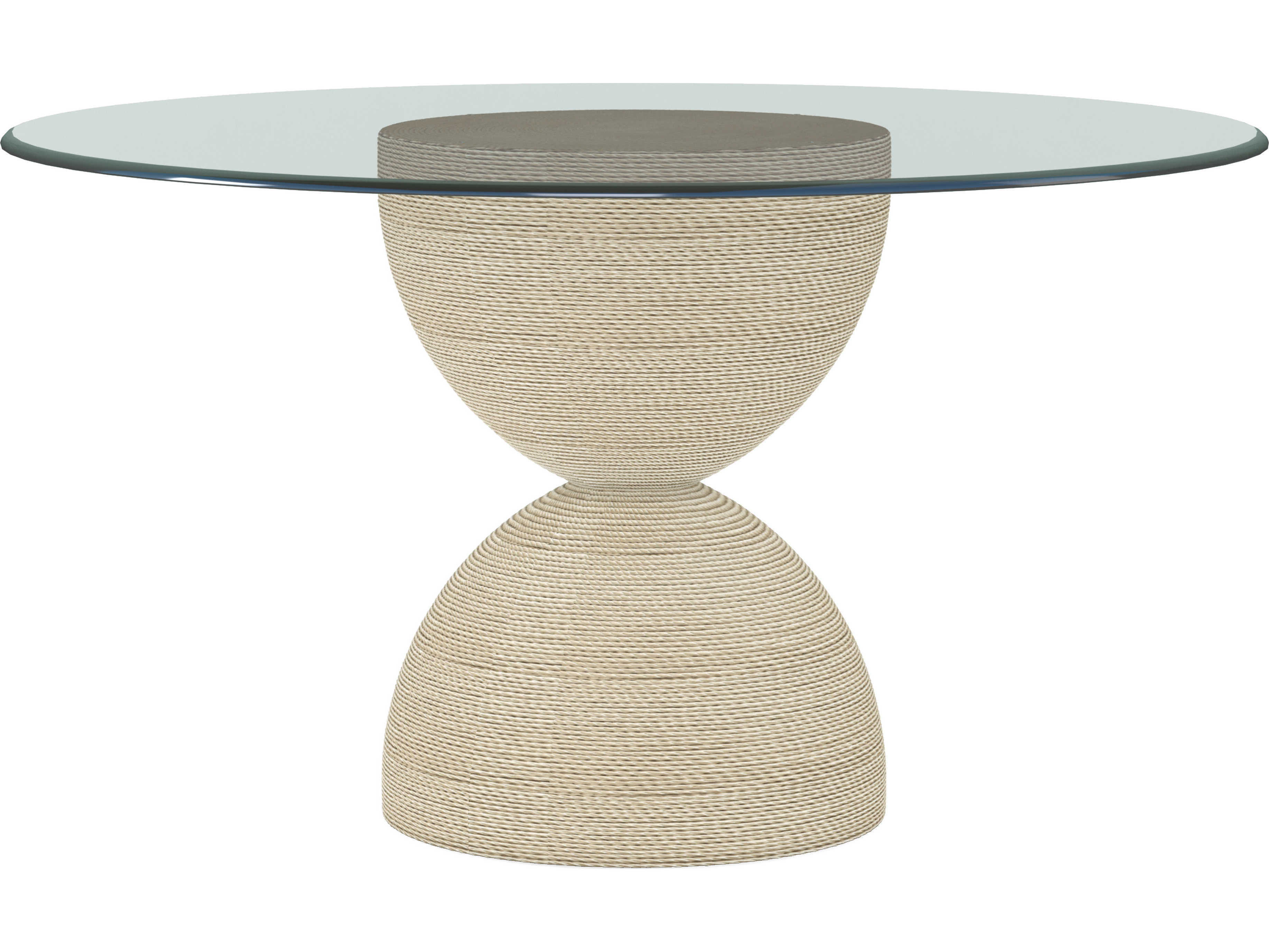 A.R.T. Furniture Cotiere Round Glass Linen Dining Table