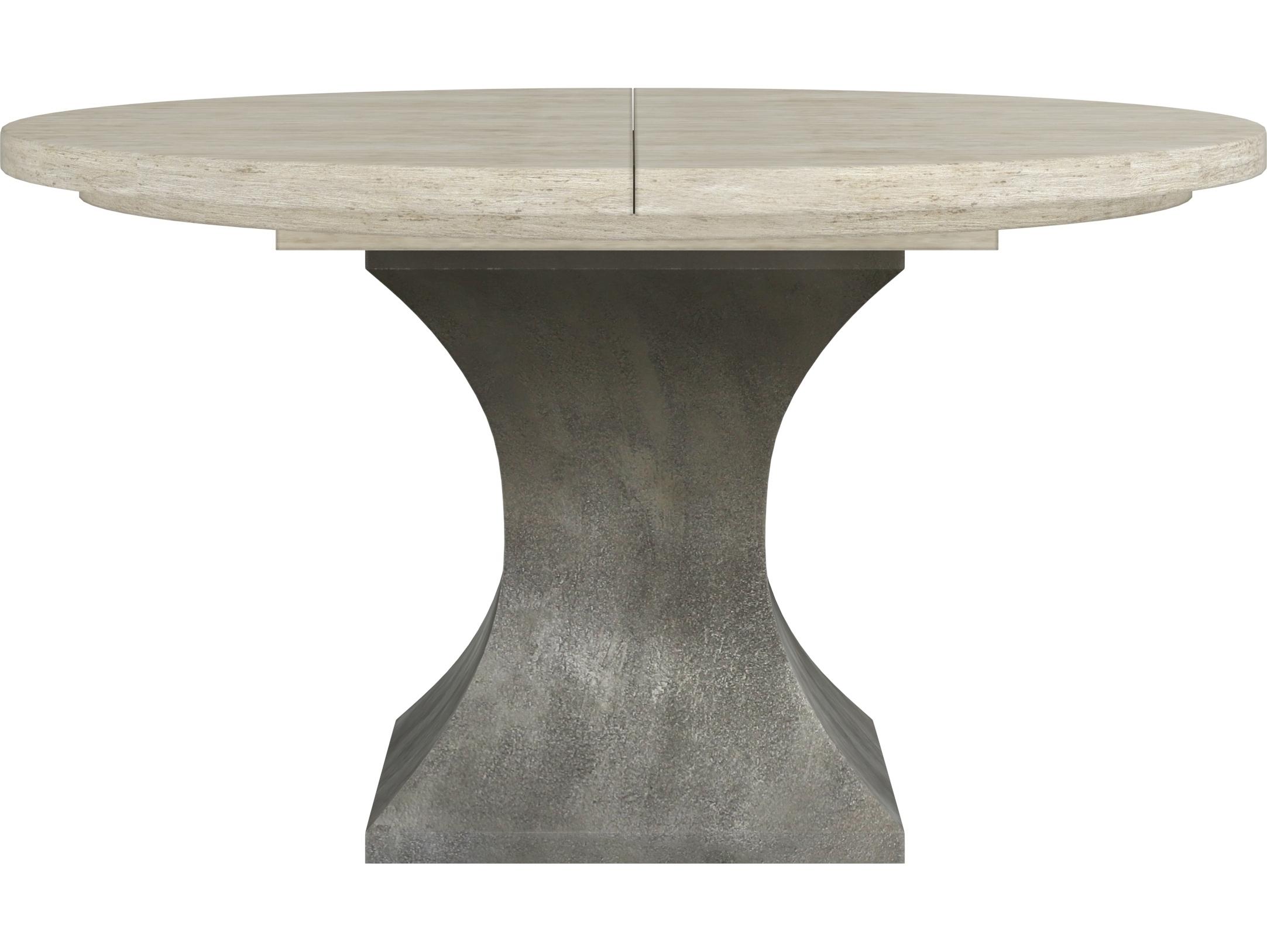 A.R.T. Furniture Cotiere Round Wood Beige Sanded Bronze Dining Table