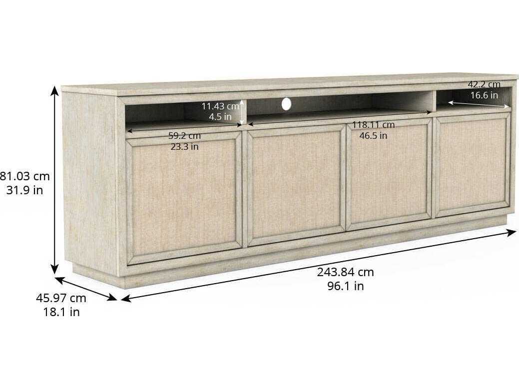 A.R.T. Furniture Cotiere 96" Linen Media Console