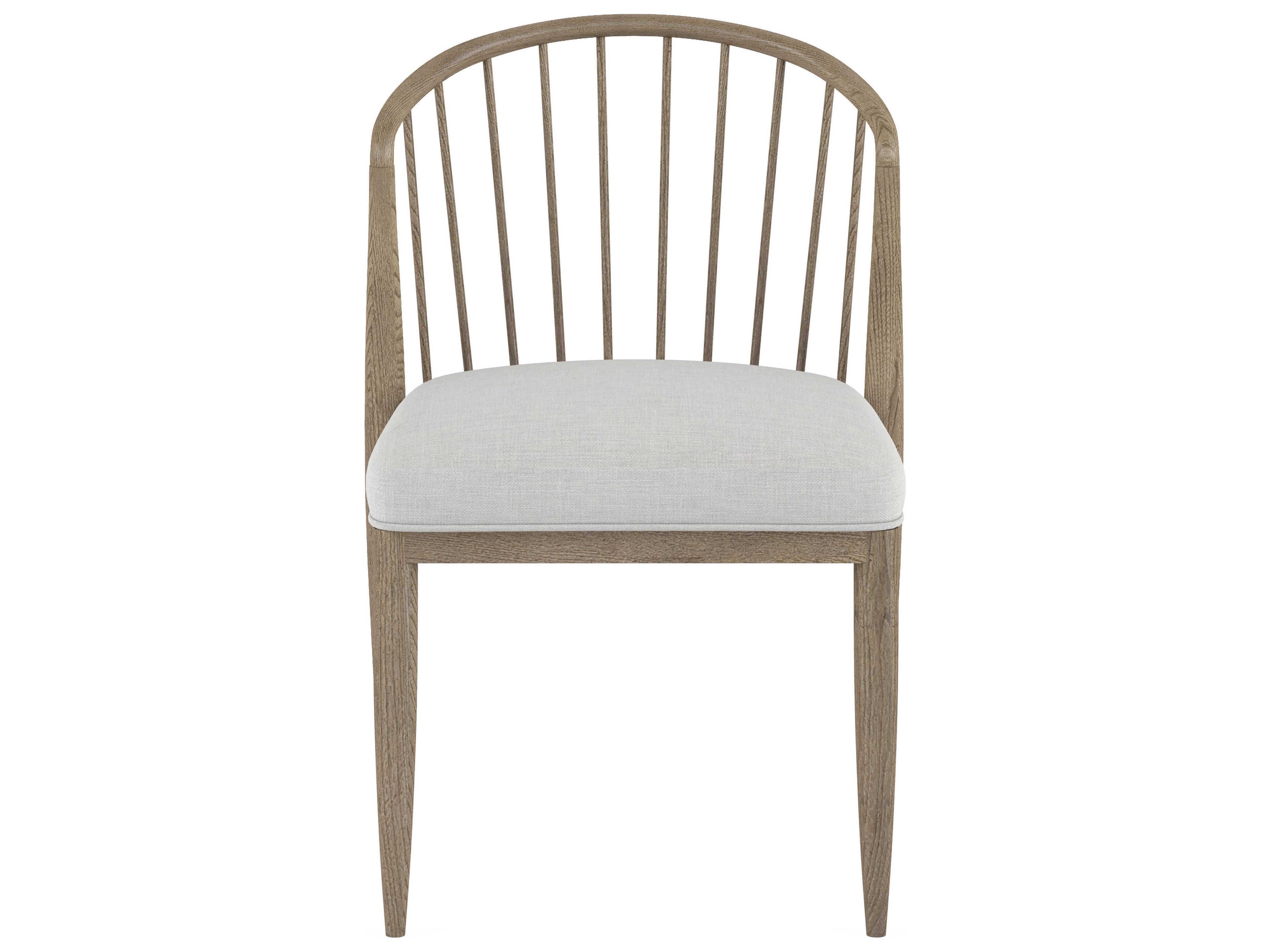 A.R.T. Furniture Finn Fabric Parrawood White Upholstered Side Dining Chair Set of 2