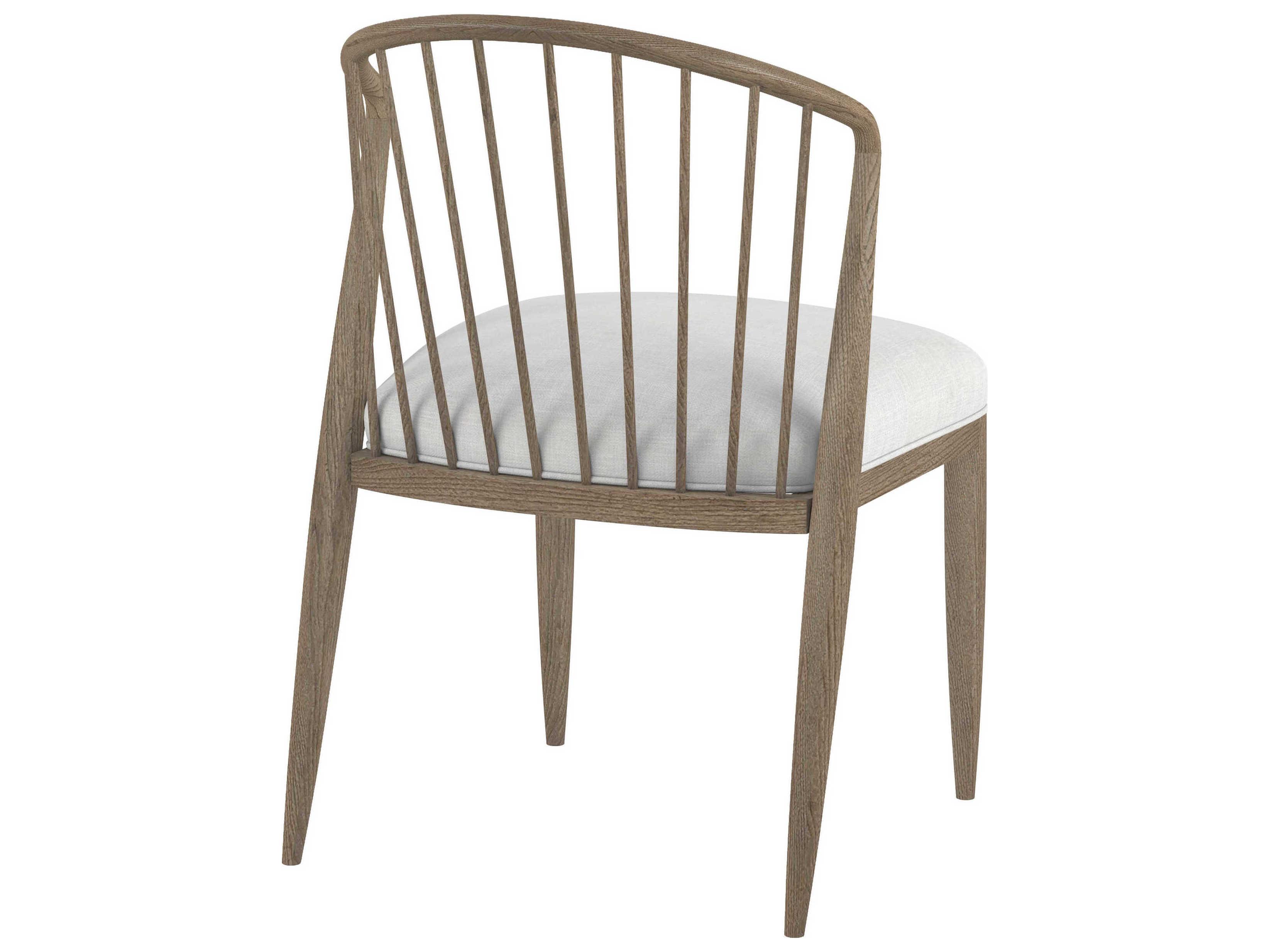 A.R.T. Furniture Finn Fabric Parrawood White Upholstered Side Dining Chair Set of 2