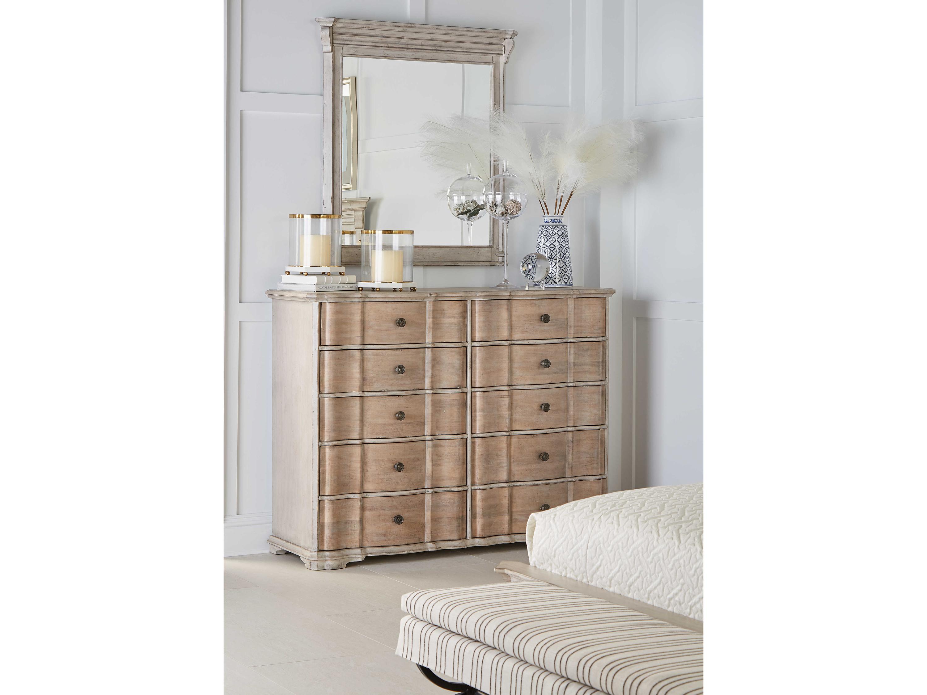 A.R.T. Furniture Alcove Rectangular Belgian Ivory Dresser Mirror