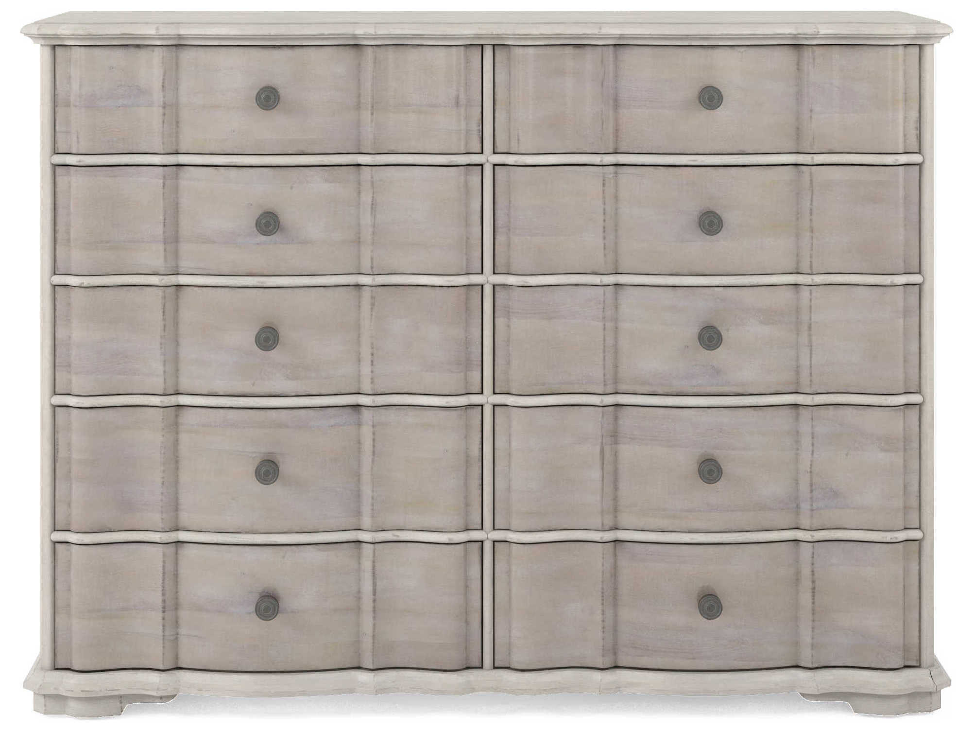 A.R.T. Furniture Alcove 10-Drawers Beige Acacia Wood Double Dresser