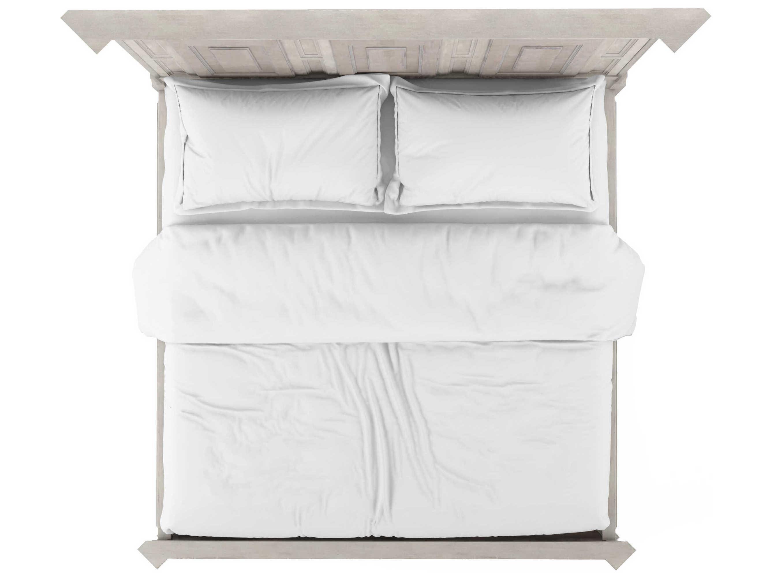 A.R.T. Furniture Alcove Belgian Ivory Beige Acacia Wood Queen Panel Bed