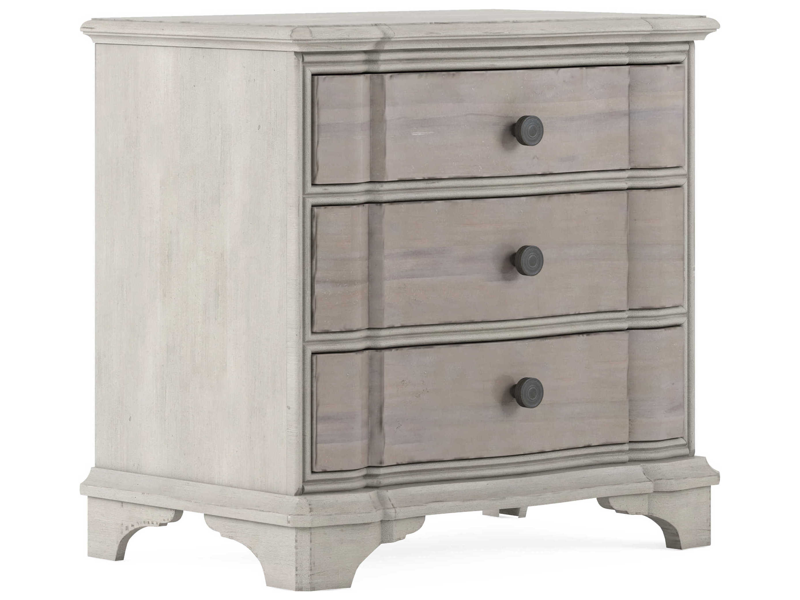 A.R.T. Furniture Alcove 3-Drawers Beige Acacia Wood Nightstand