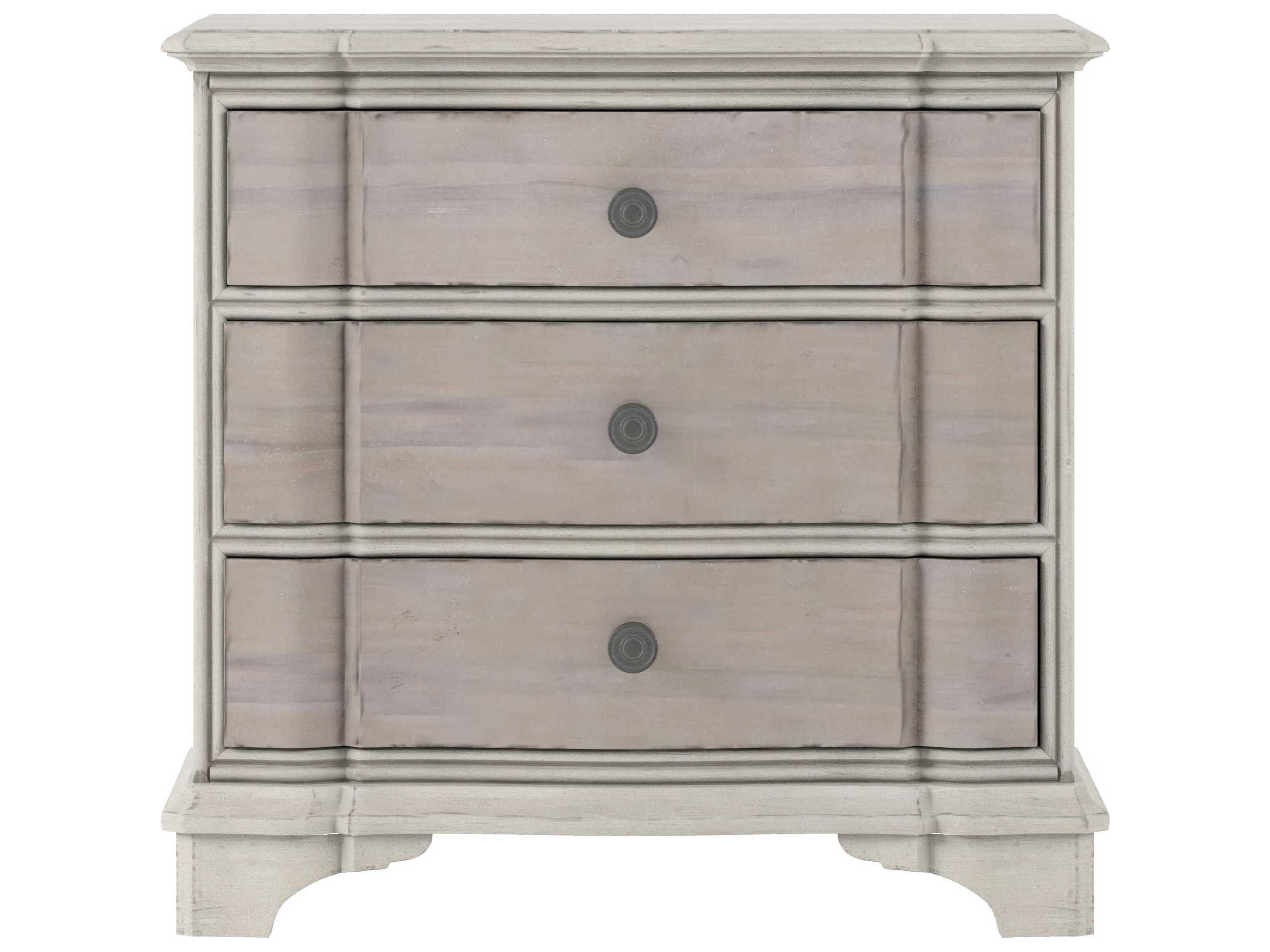 A.R.T. Furniture Alcove 3-Drawers Beige Acacia Wood Nightstand