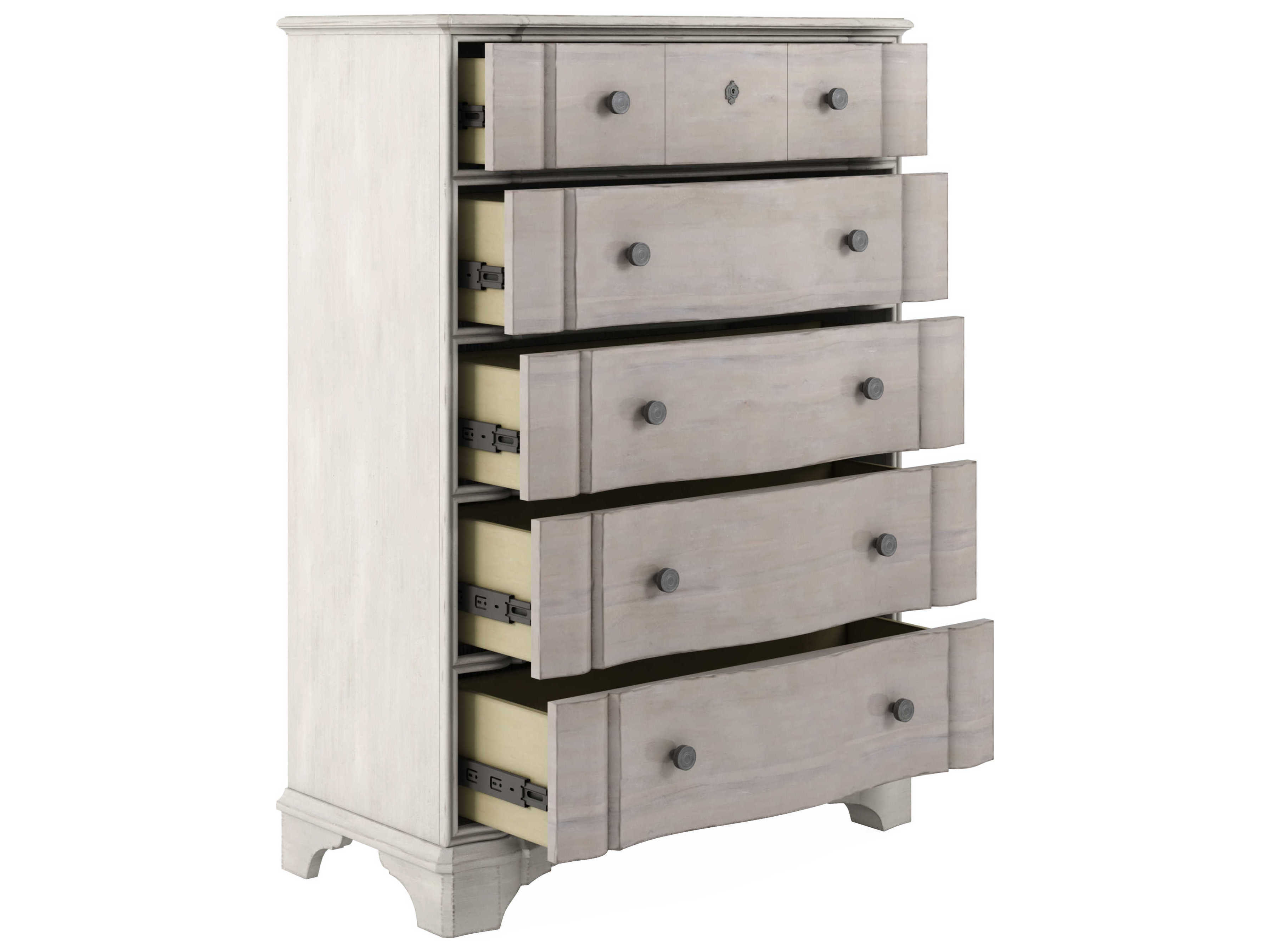 A.R.T. Furniture Alcove 5-Drawers Beige Acacia Wood Accent Chest