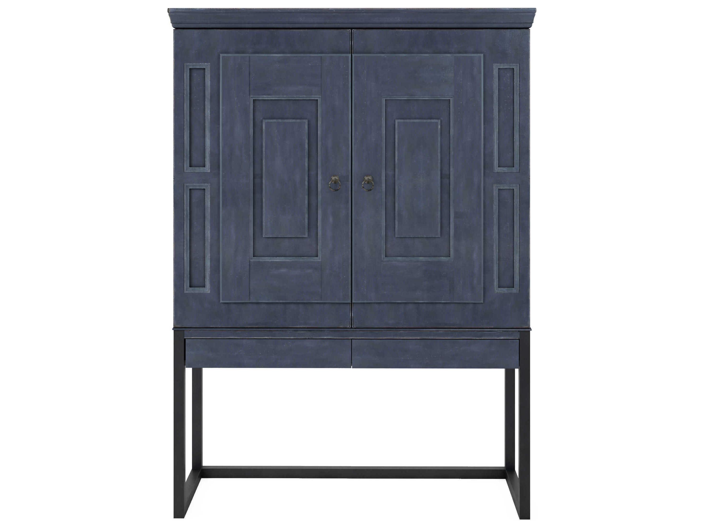 A.R.T. Furniture Alcove Slate Gray Acacia Wood Secretary Desk