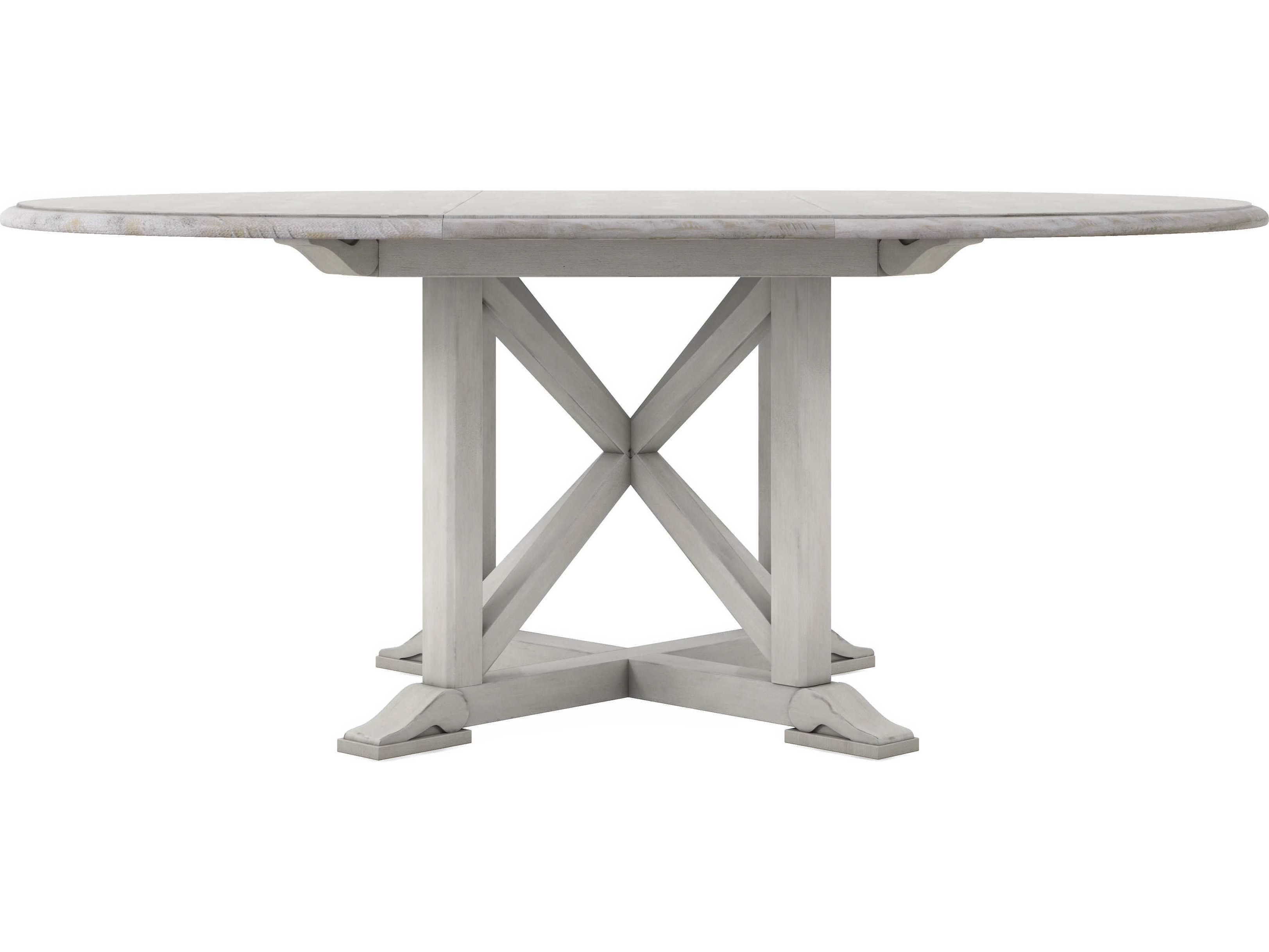 A.R.T. Furniture Alcove Round Wood Belgian Ivory Dining Table