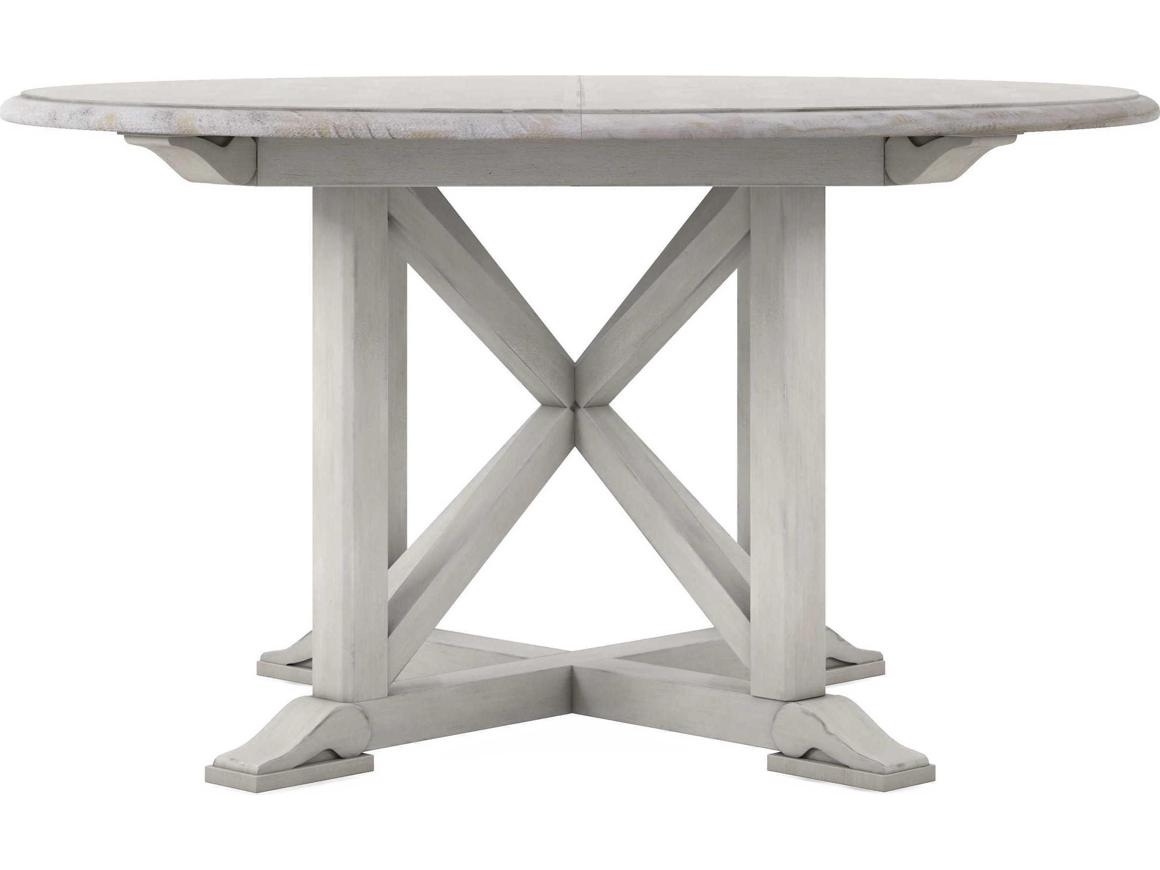 A.R.T. Furniture Alcove Round Wood Belgian Ivory Dining Table