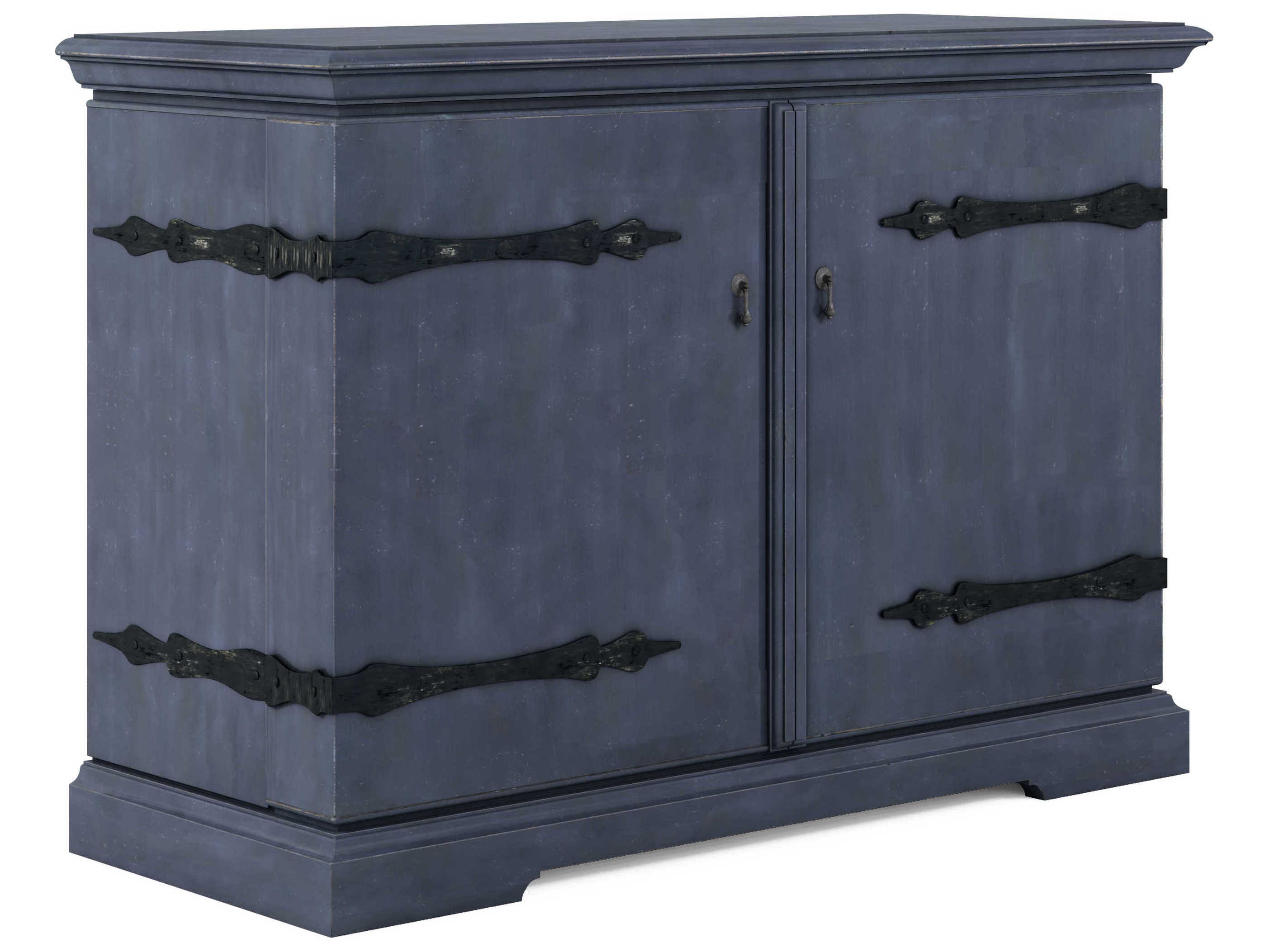 A.R.T. Furniture Alcove Gray Acacia Wood Slate Bar Cabinet