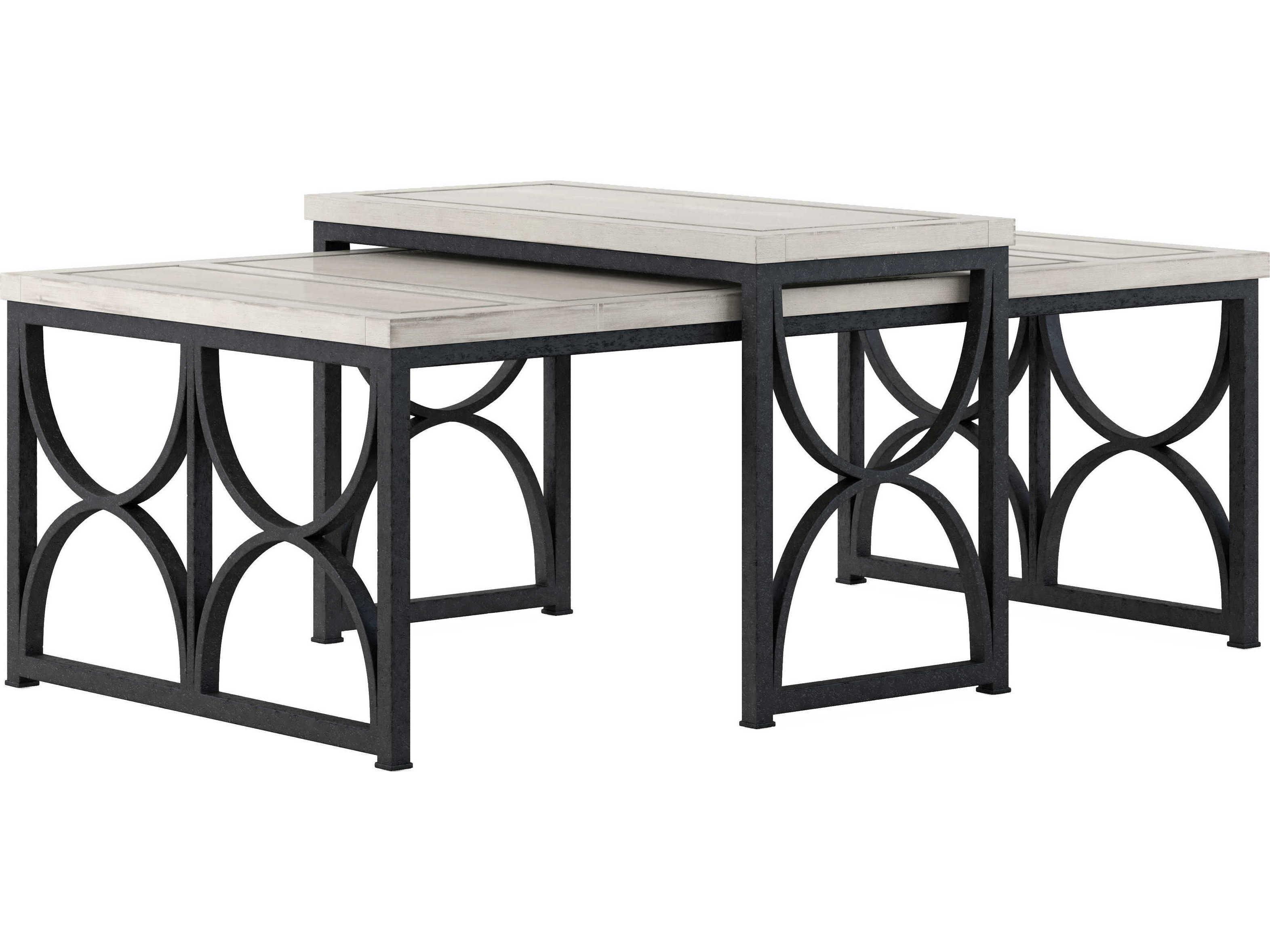 A.R.T. Furniture Alcove Rectangular Wood Belgian Ivory Cocktail Table