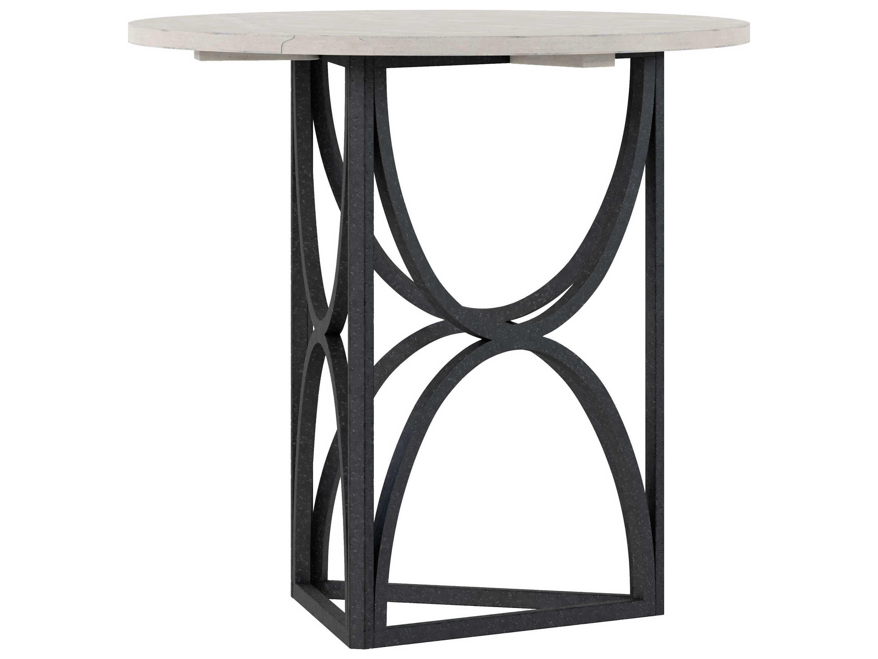 A.R.T. Furniture Alcove Round Wood Belgian Ivory End Table