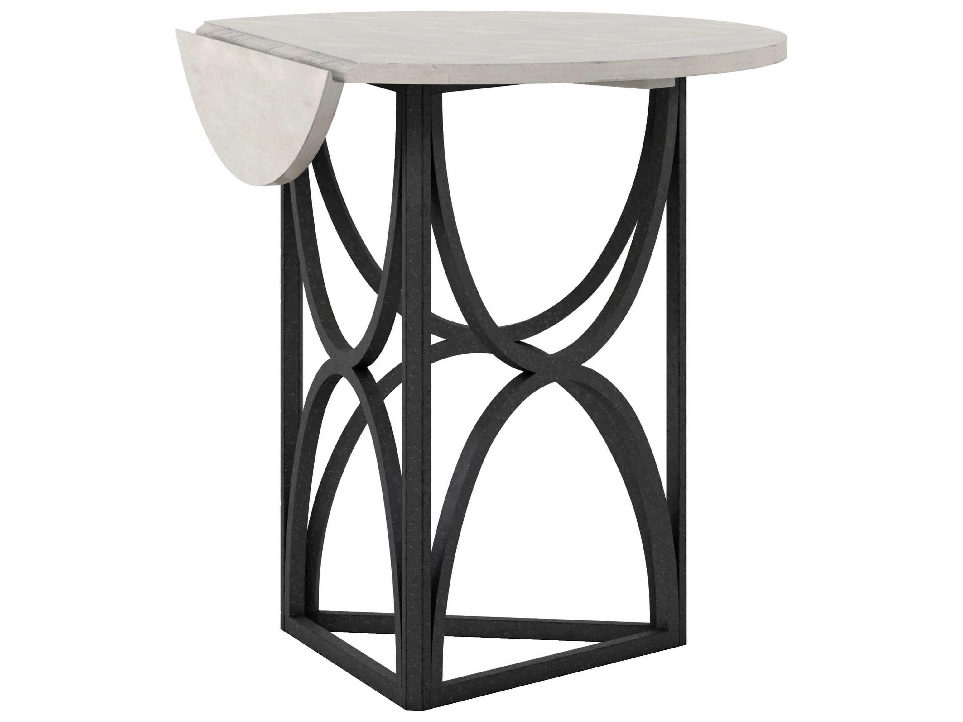 A.R.T. Furniture Alcove Round Wood Belgian Ivory End Table