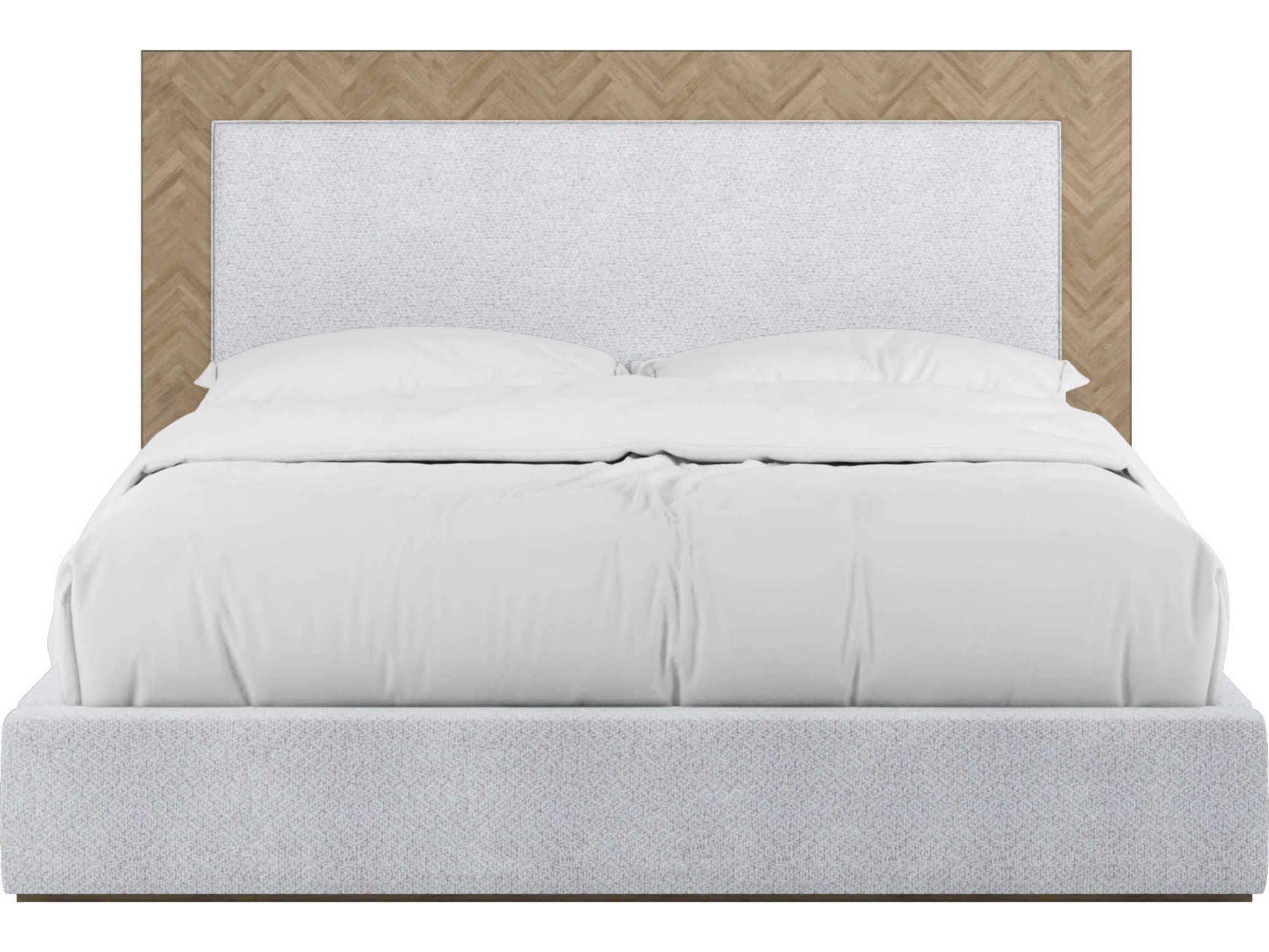 A.R.T. Furniture Garrison Washed Oak Beige Parrawood Wood King Platform Bed