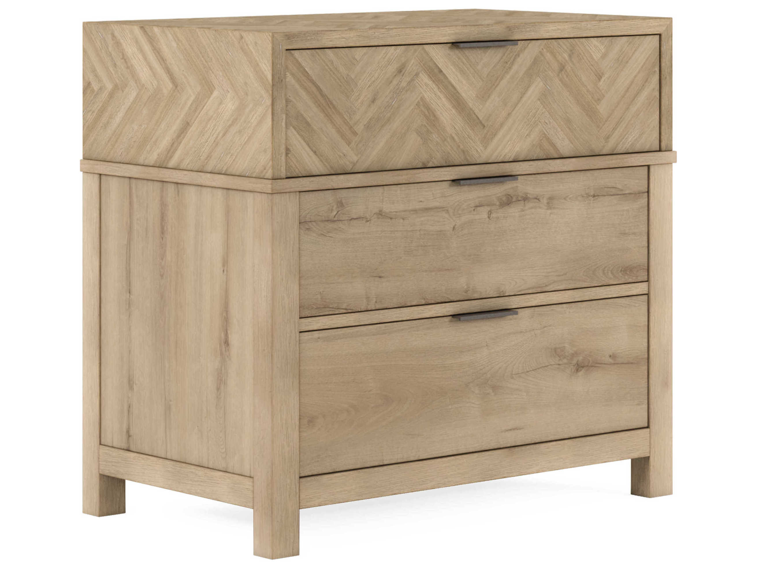 A.R.T. Furniture Garrison 3-Drawers Beige Parrawood Nightstand
