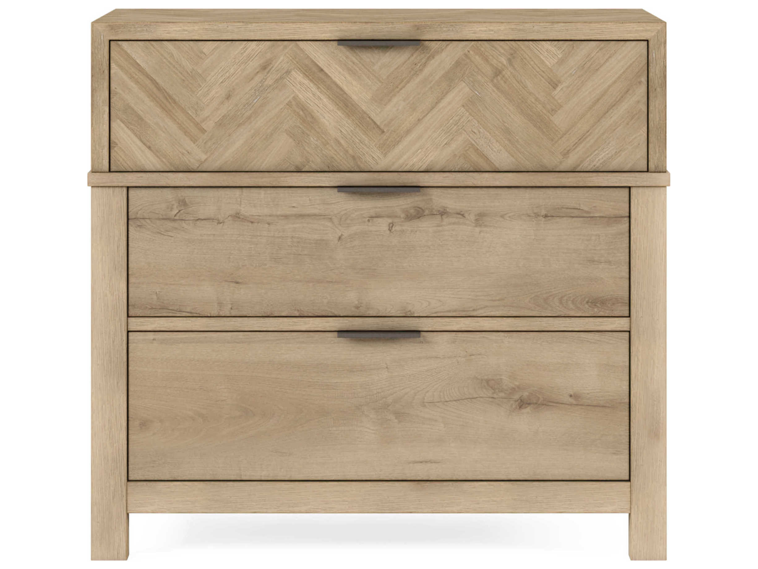 A.R.T. Furniture Garrison 3-Drawers Beige Parrawood Nightstand