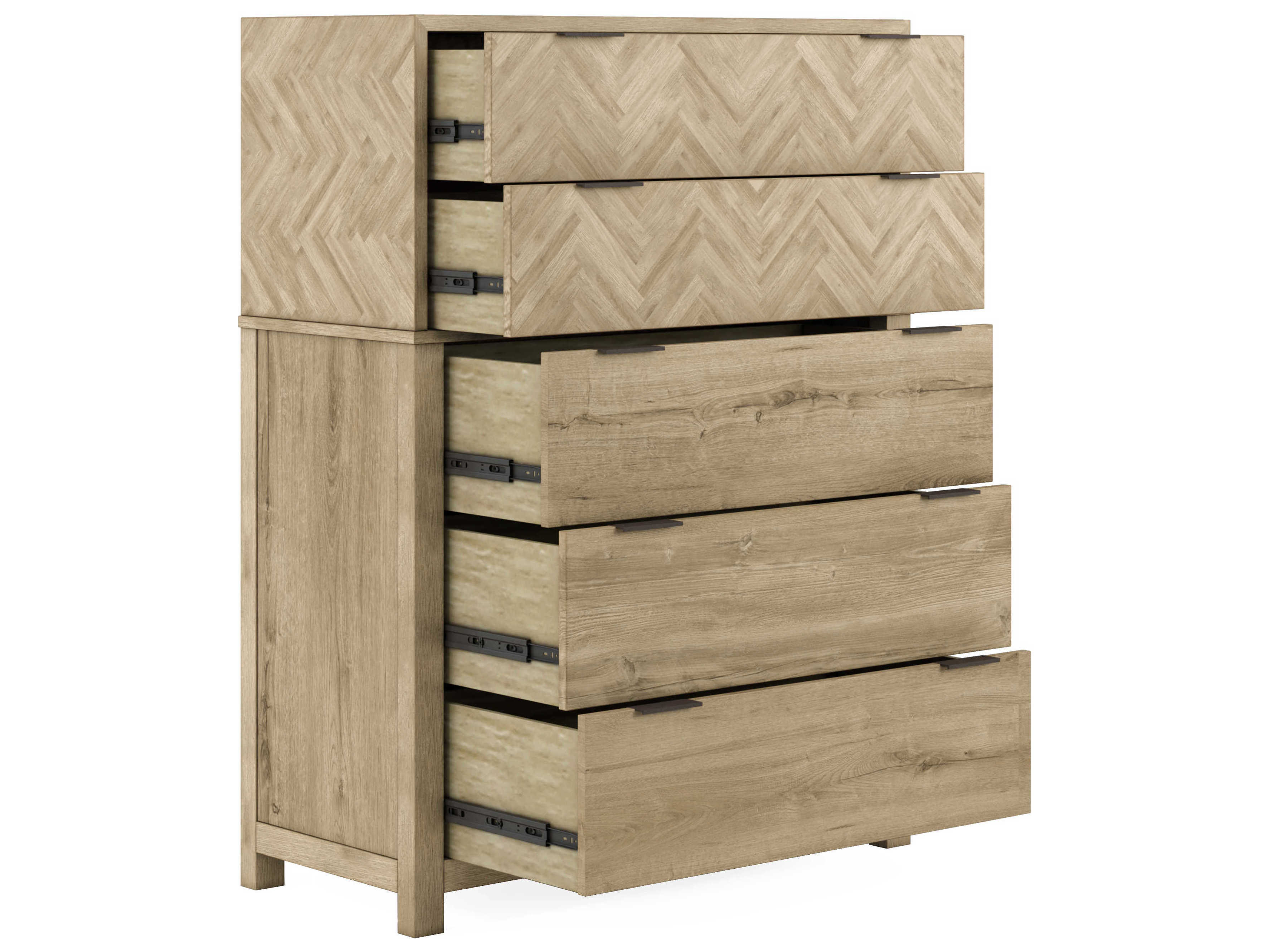 A.R.T. Furniture Garrison 5-Drawers Beige Parrawood Accent Chest
