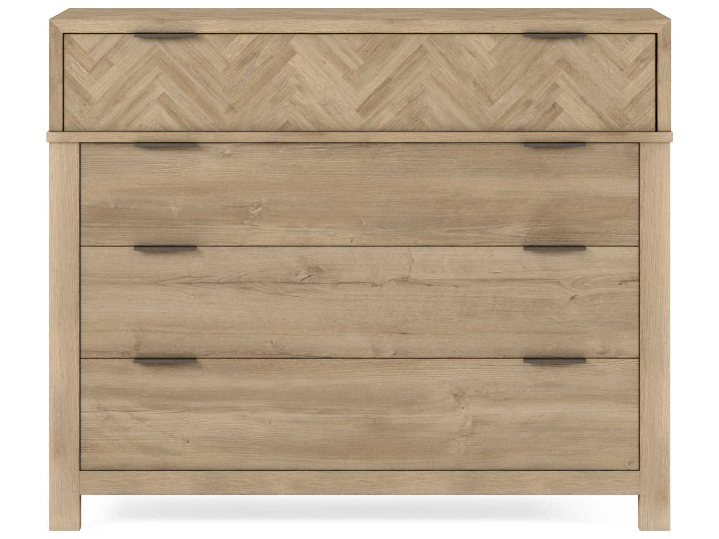 A.R.T. Furniture Garrison 4-Drawers Washed Oak Beige Parrawood Accent Chest