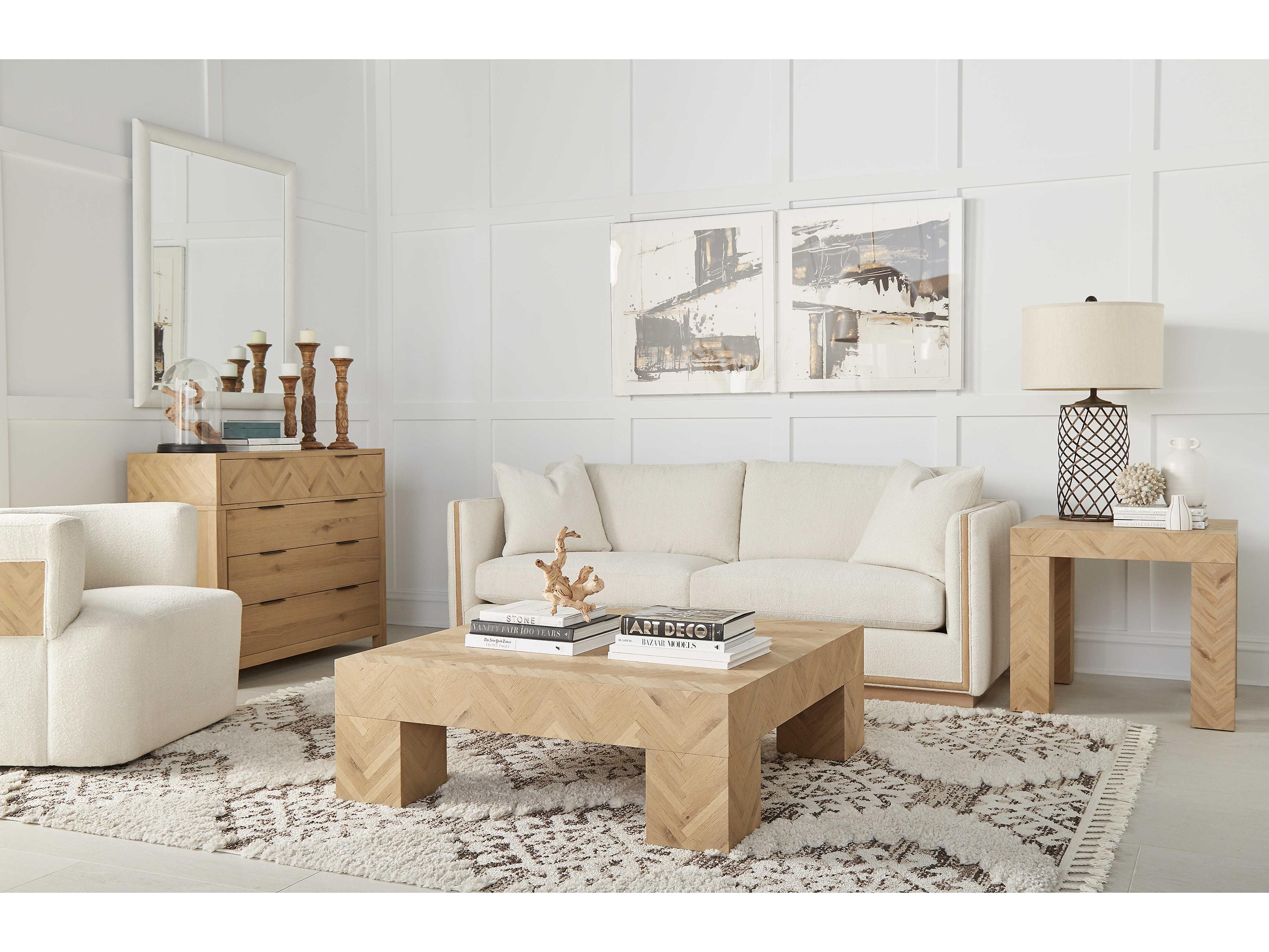 A.R.T. Furniture Garrison Square Wood Washed Oak End Table