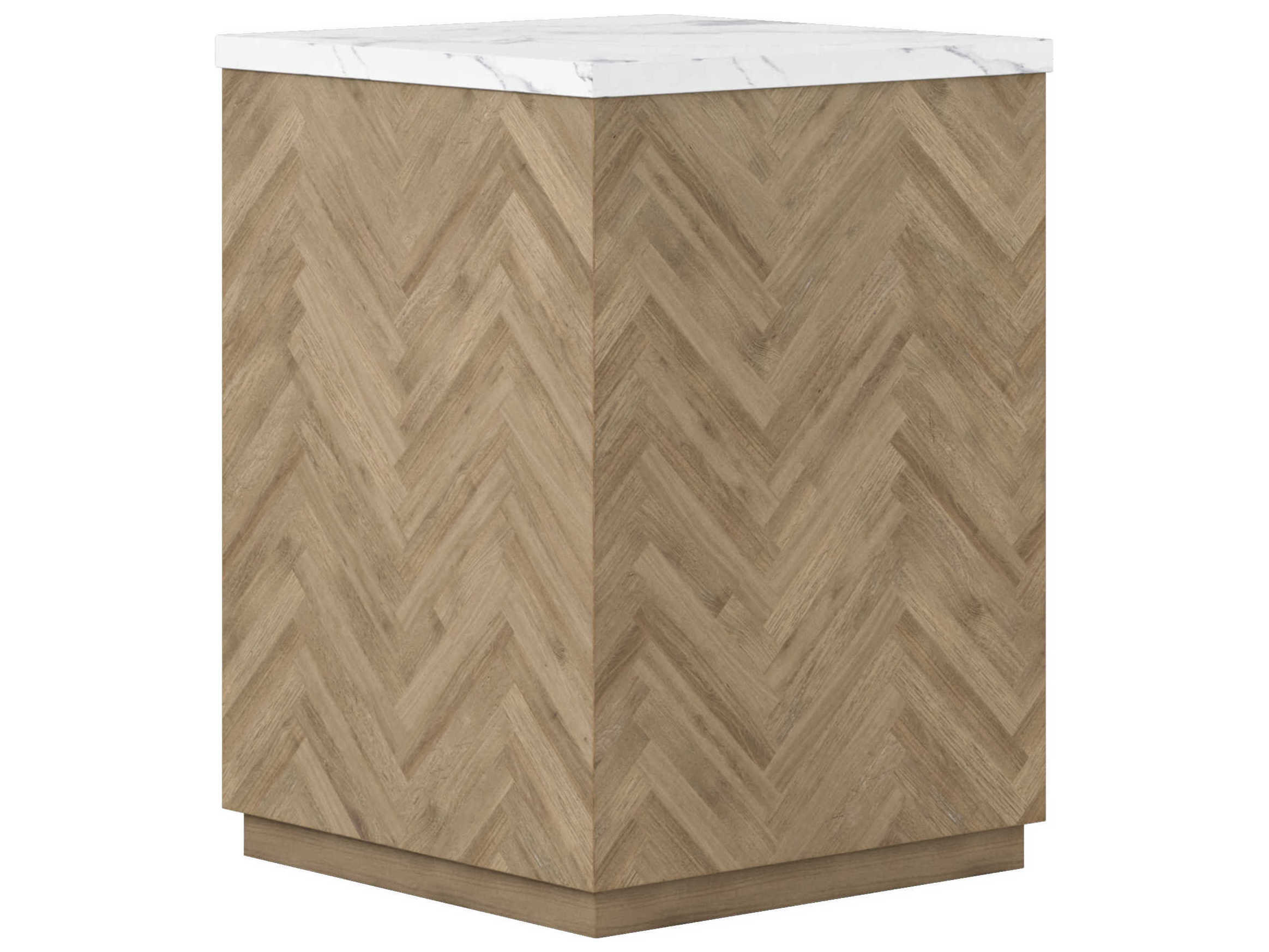 A.R.T. Furniture Garrison Square Stone Washed Oak End Table