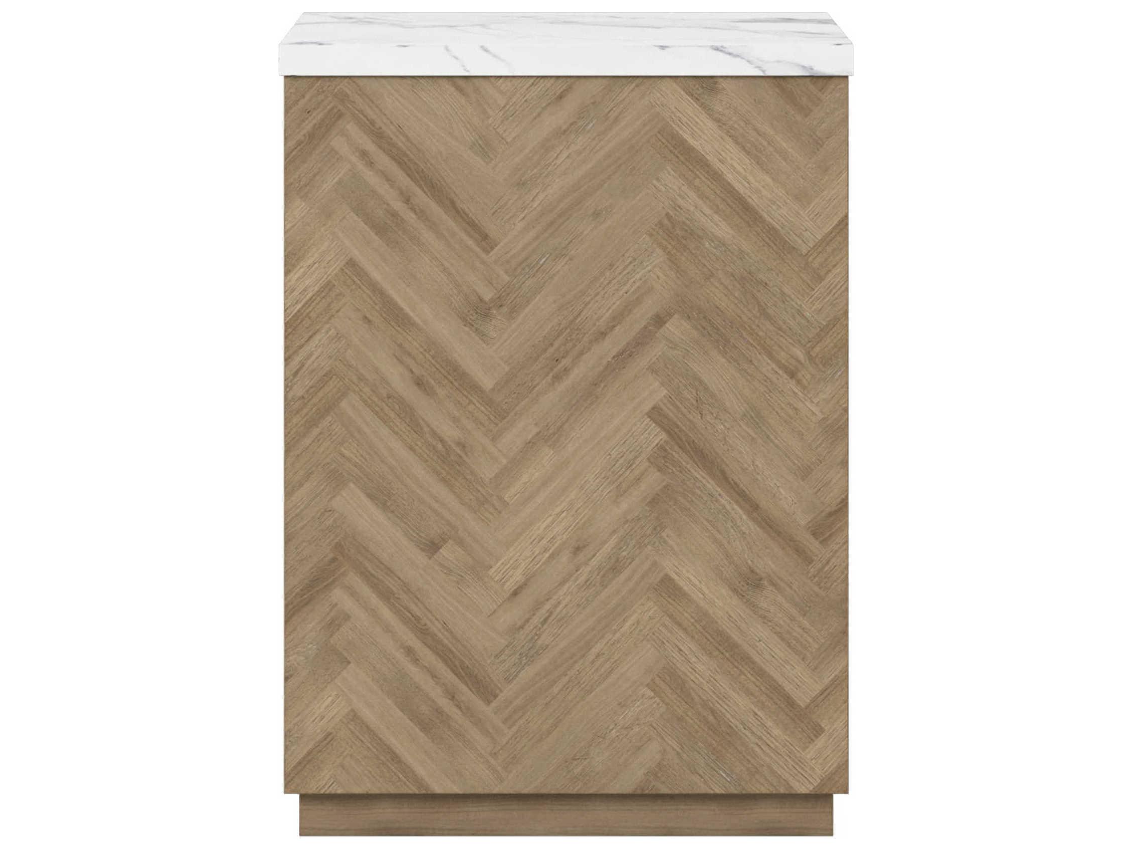 A.R.T. Furniture Garrison Square Stone Washed Oak End Table