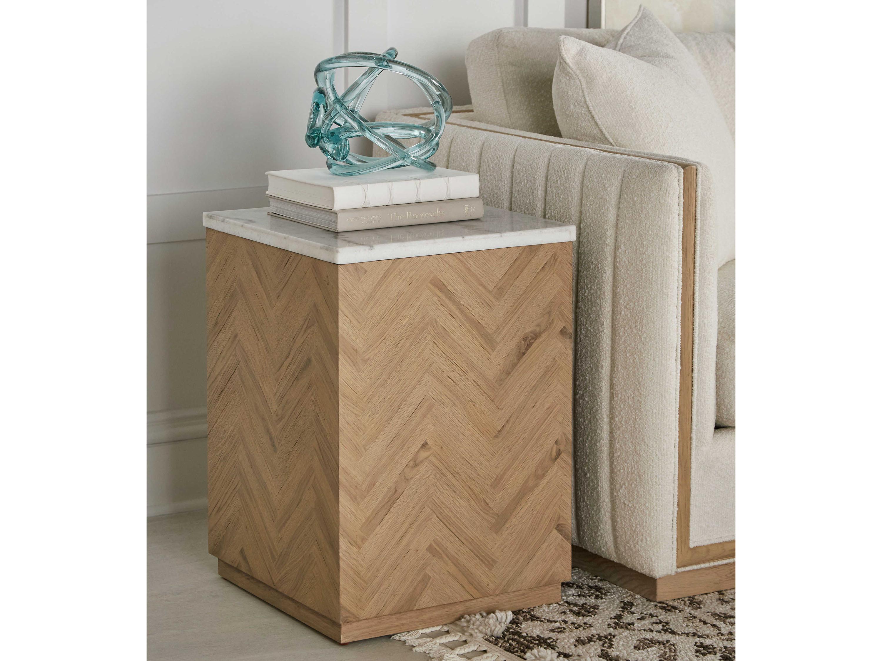 A.R.T. Furniture Garrison Square Stone Washed Oak End Table