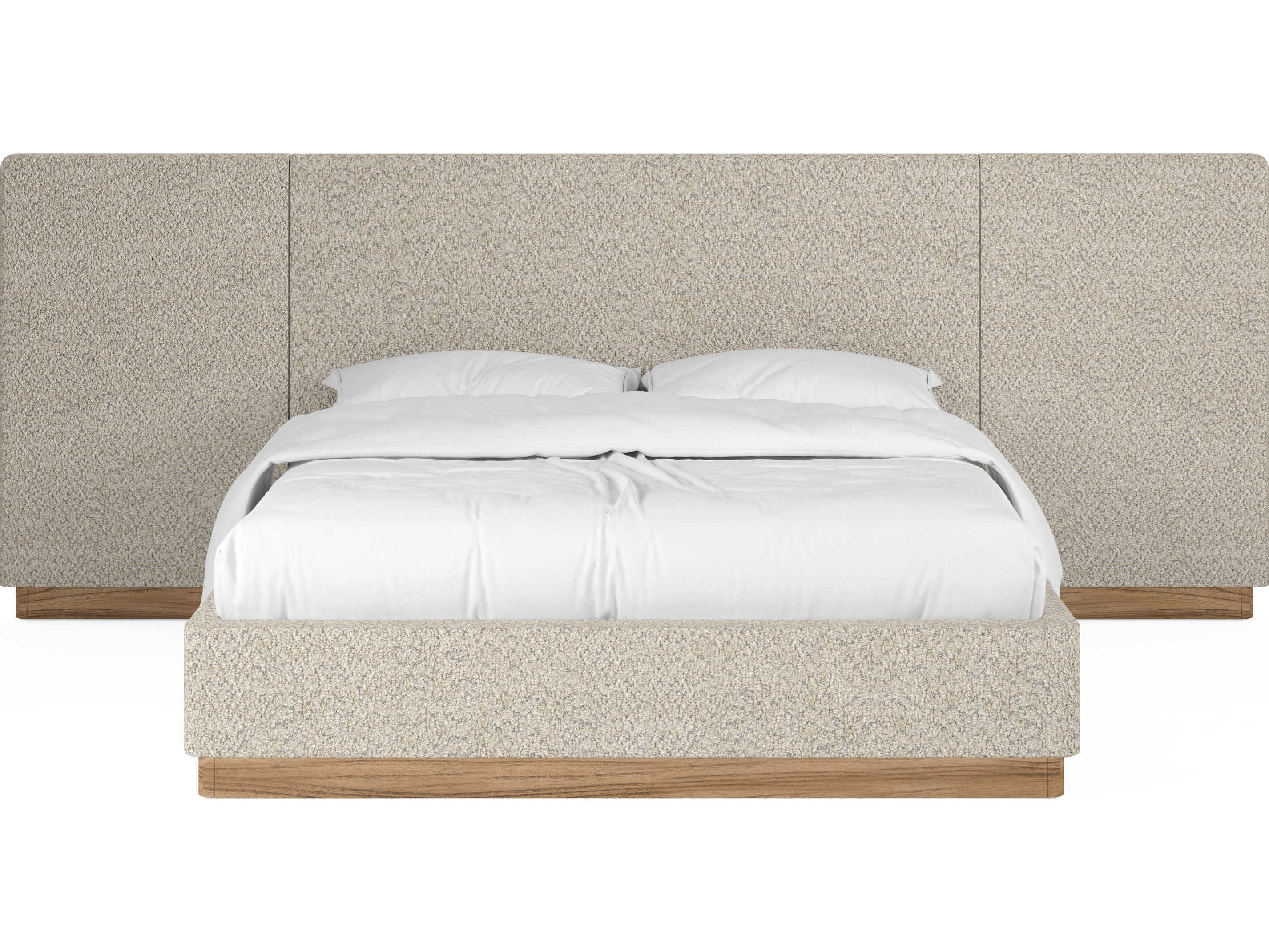 A.R.T. Furniture Portico Sienna White Parrawood Upholstered Queen Panel Bed