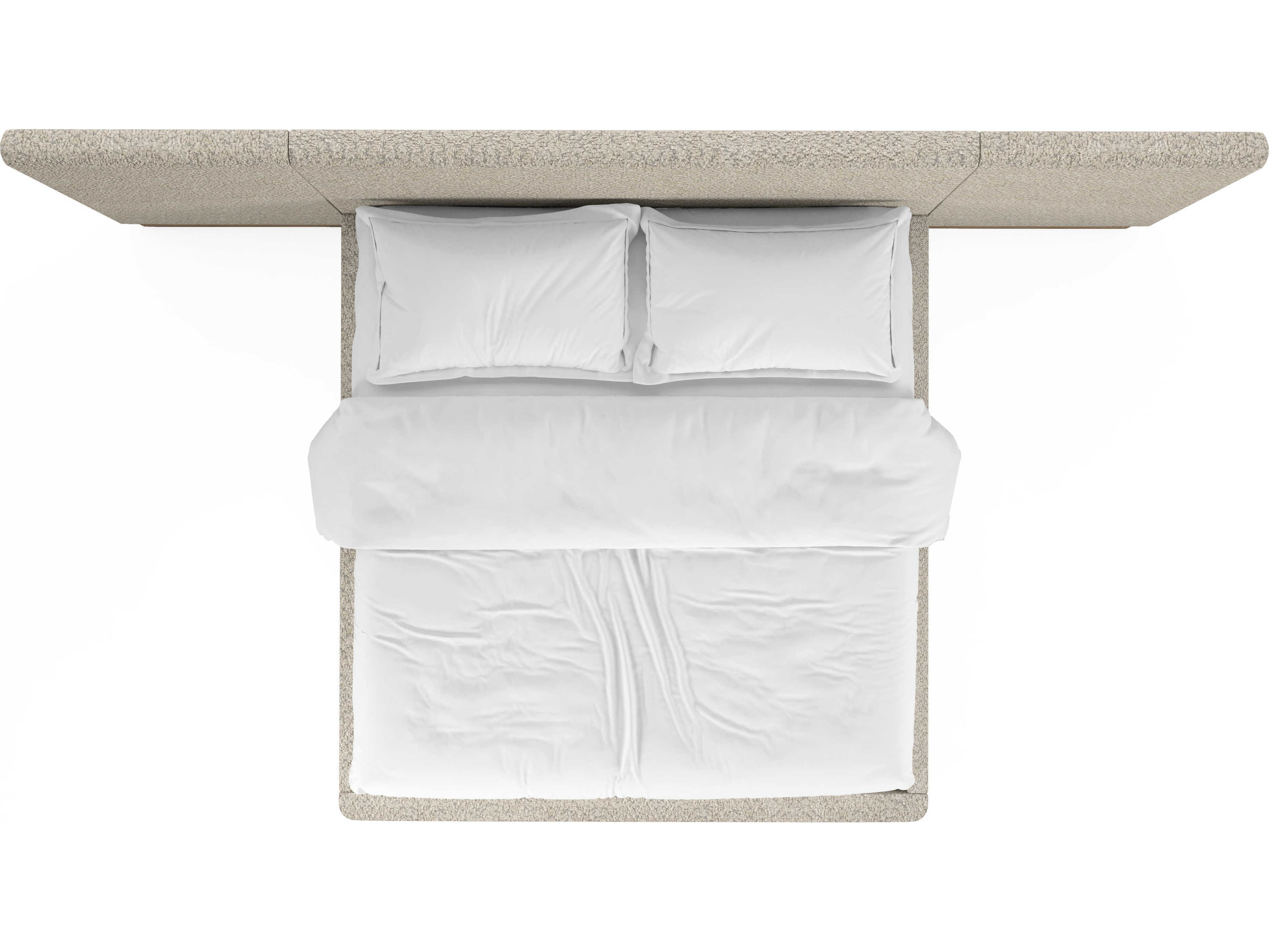 A.R.T. Furniture Portico Sienna White Parrawood Upholstered King Panel Bed