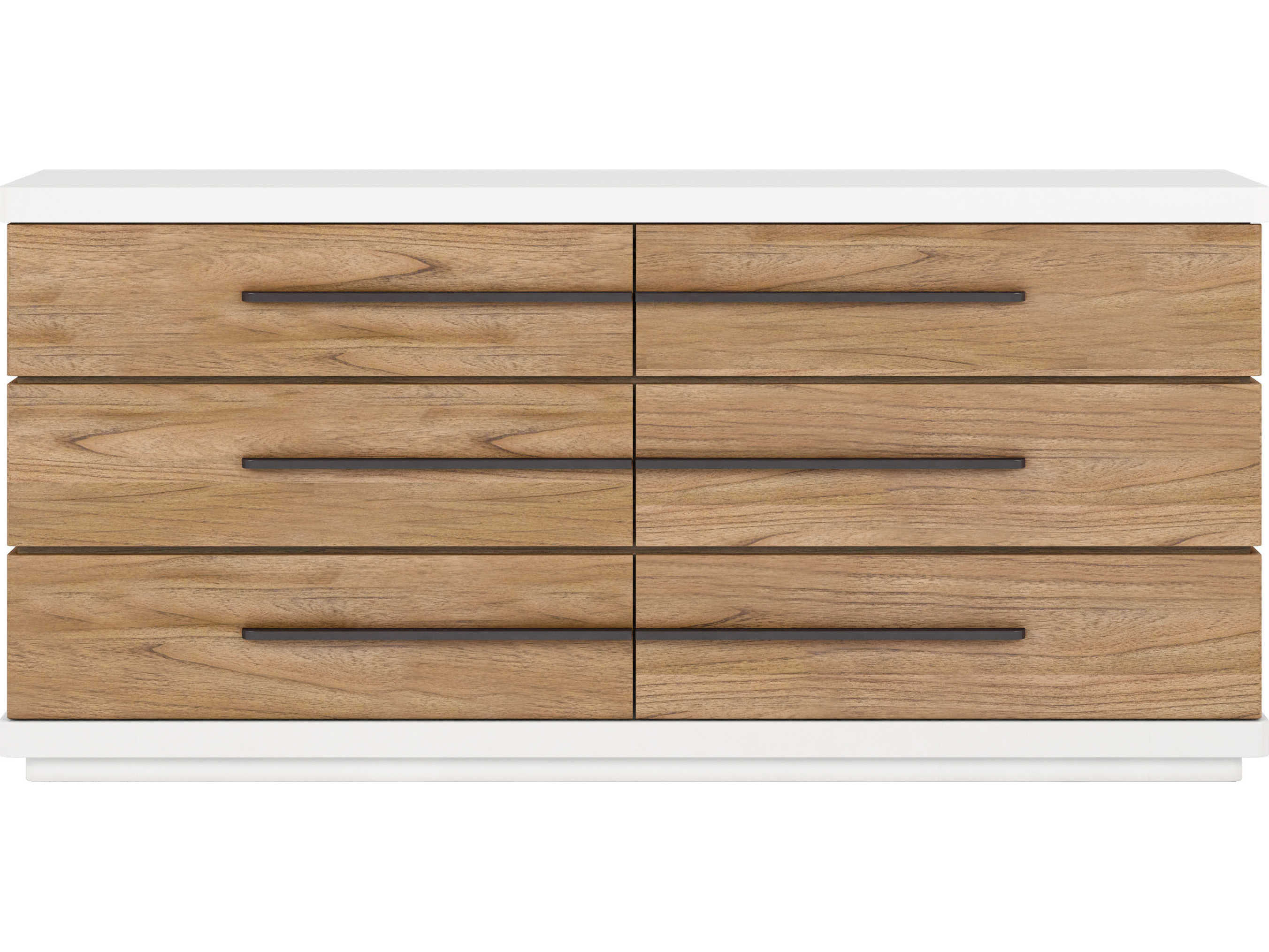 A.R.T. Furniture Portico 6-Drawers Brown Parrawood Double Dresser