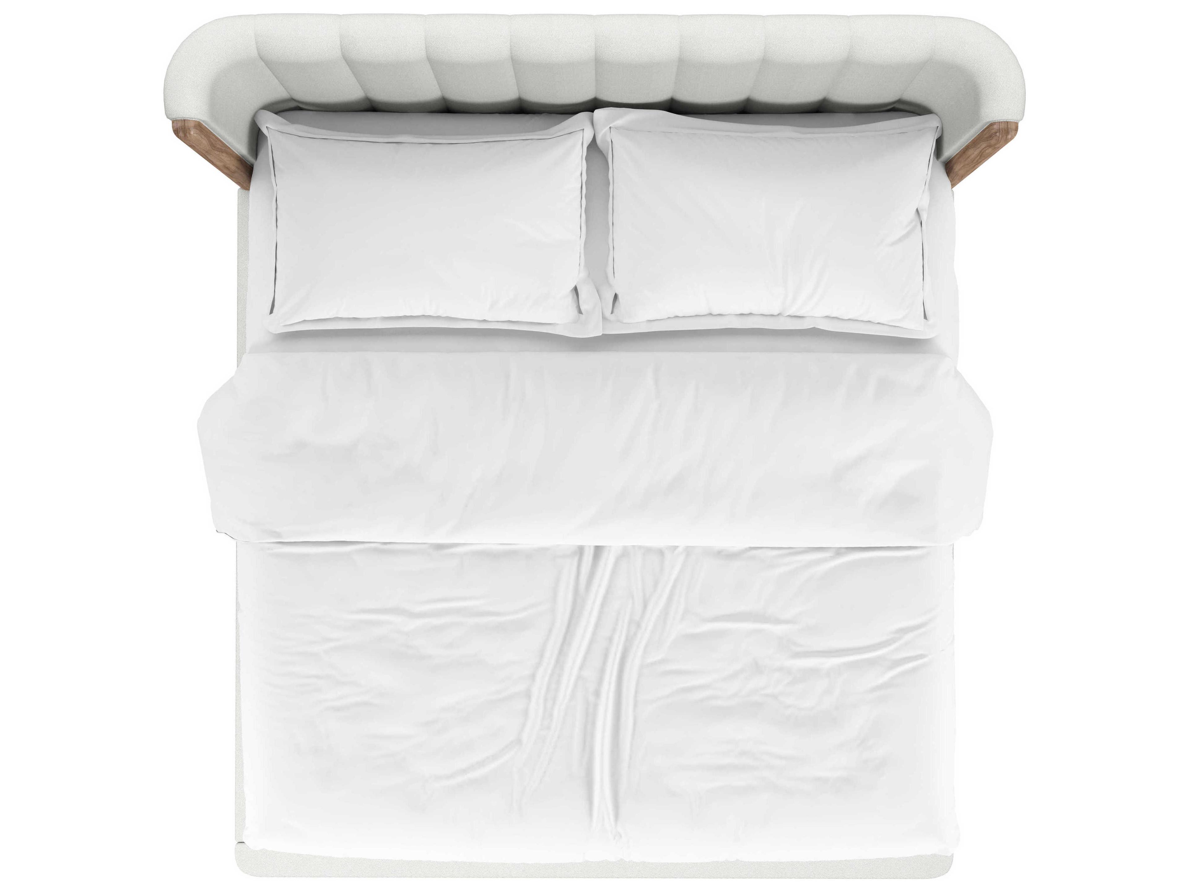 A.R.T. Furniture Portico Sienna White Parrawood Upholstered King Panel Bed