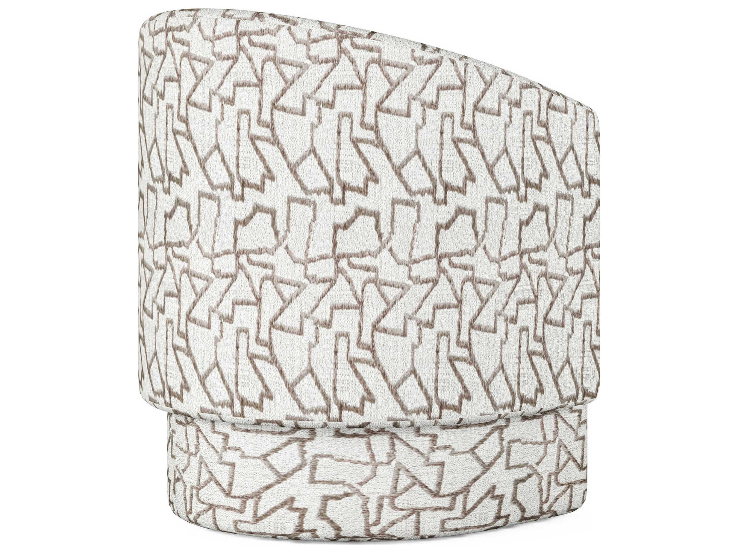 A.R.T. Furniture Portico Fabric White Upholstered Arm Dining Chair