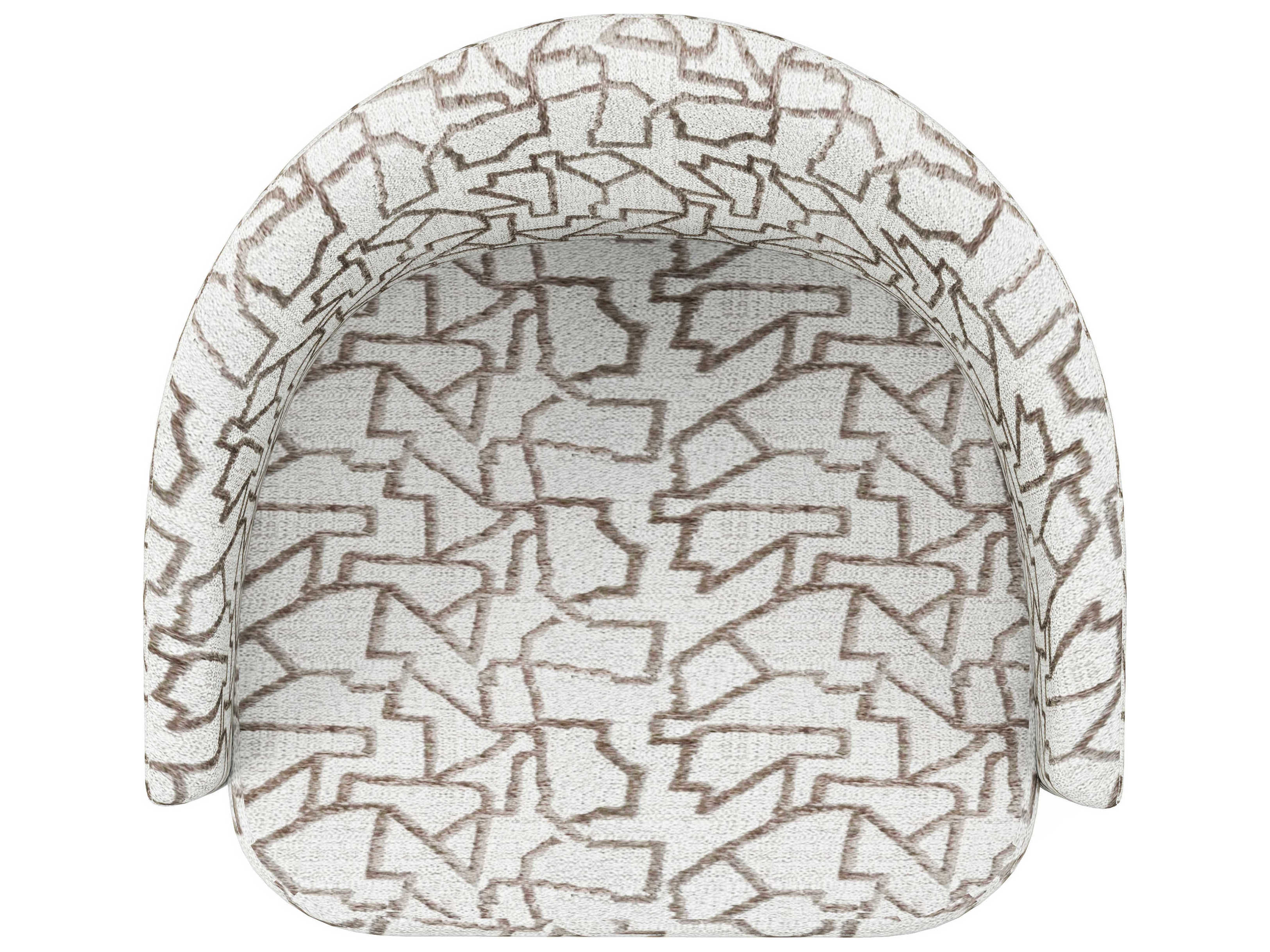 A.R.T. Furniture Portico Fabric White Upholstered Arm Dining Chair