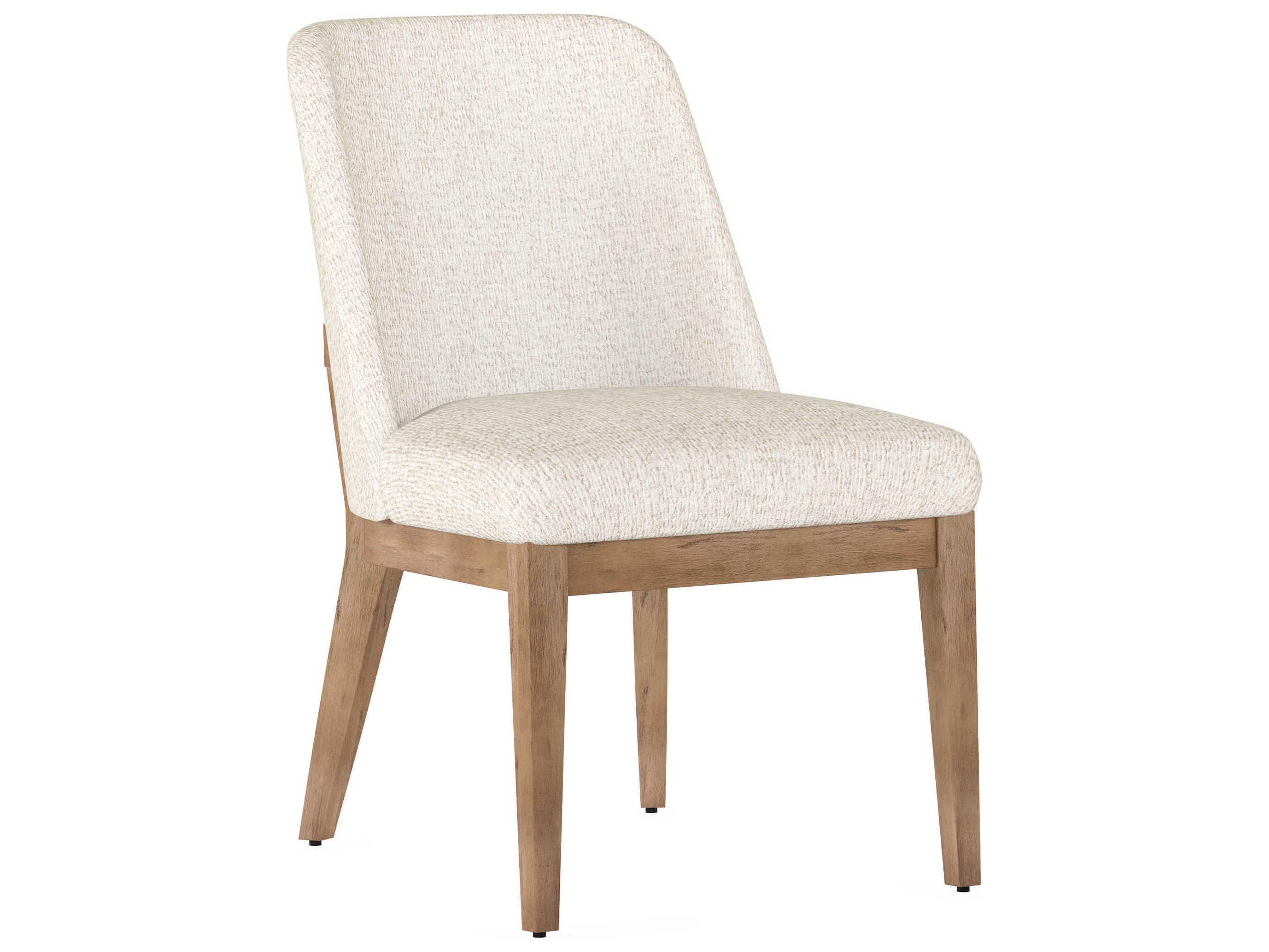 A.R.T. Furniture Portico Fabric Parrawood White Upholstered Side Dining Chair