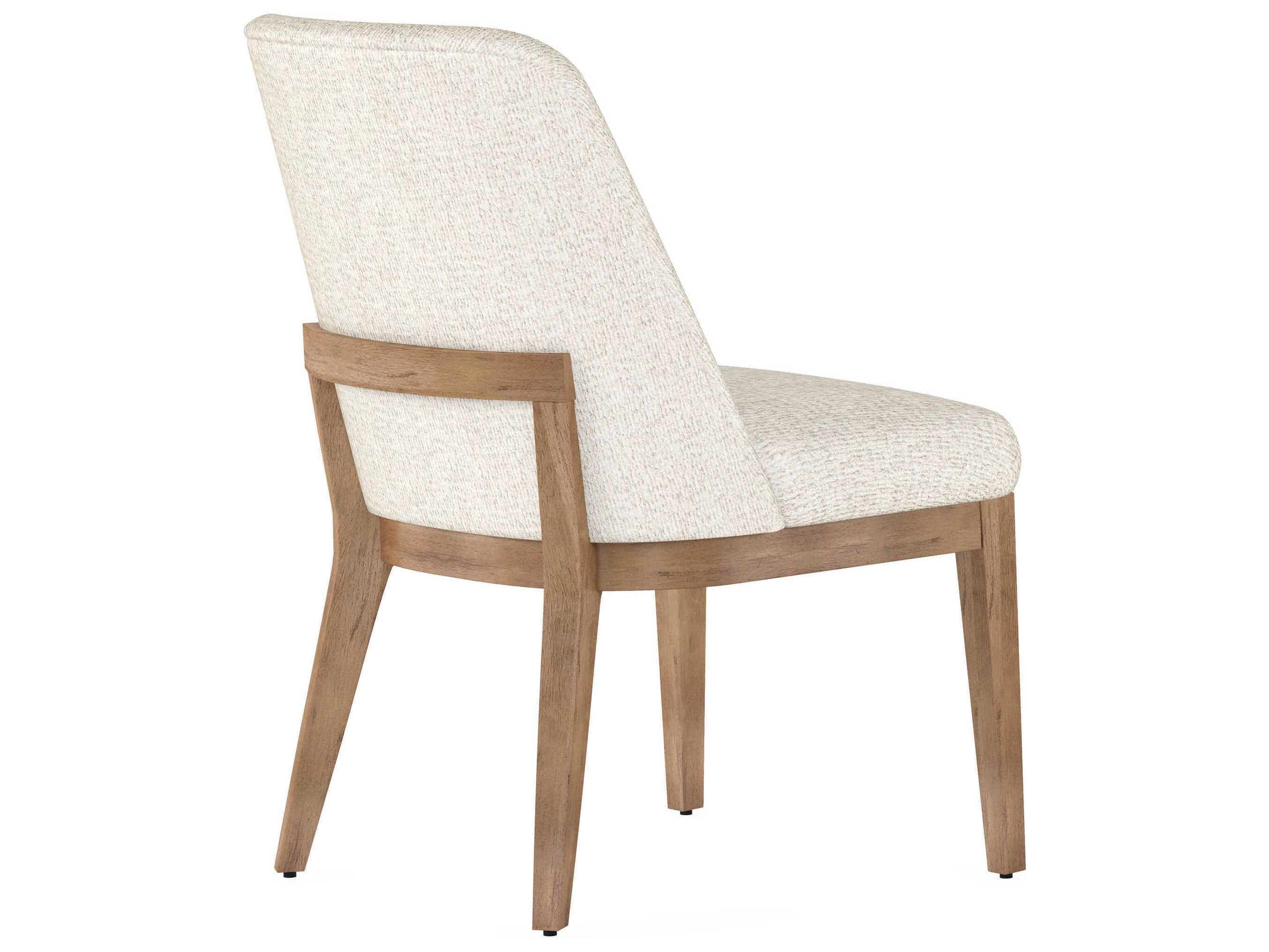 A.R.T. Furniture Portico Fabric Parrawood White Upholstered Side Dining Chair
