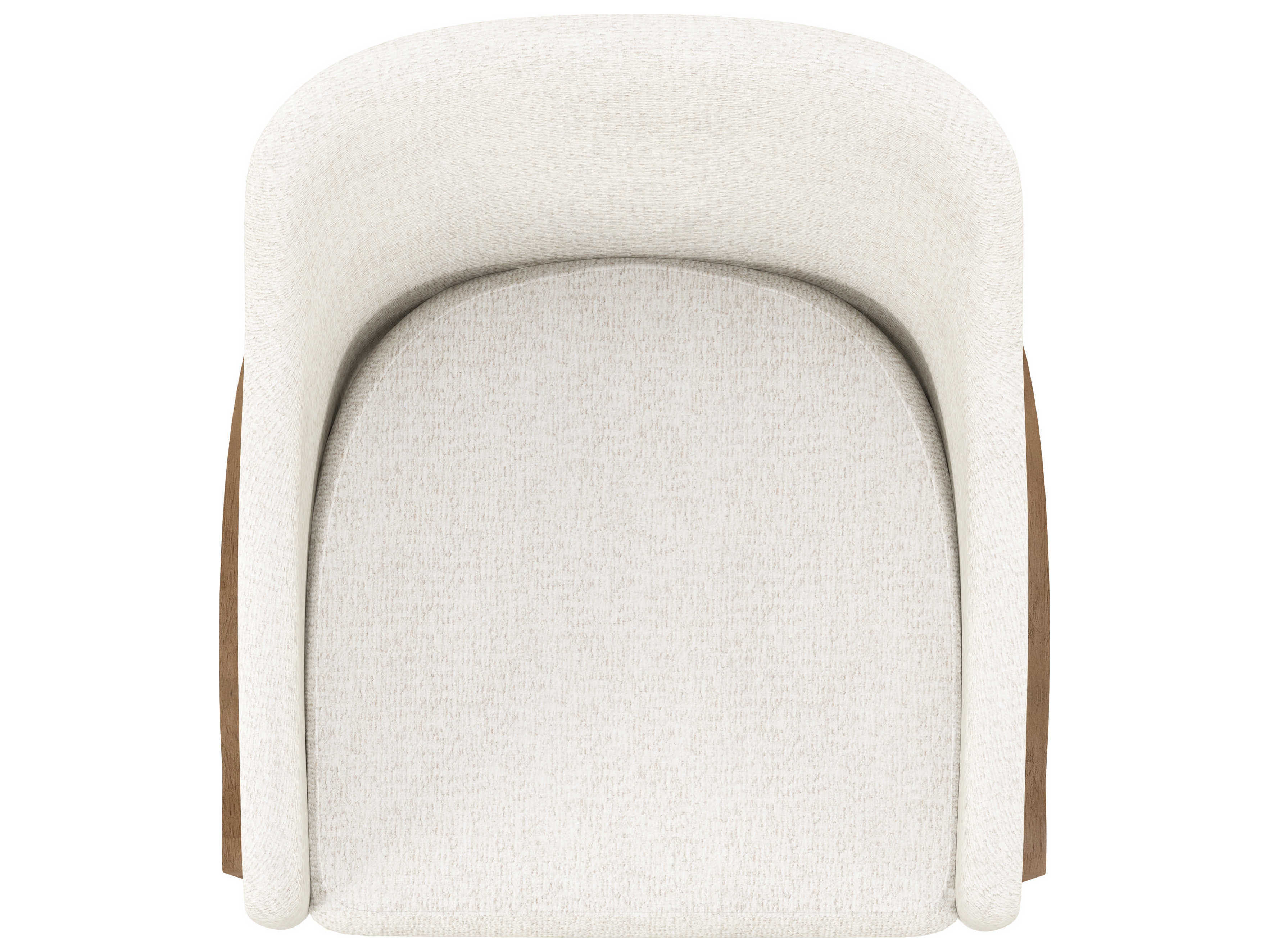 A.R.T. Furniture Portico Fabric Parrawood White Upholstered Arm Dining Chair