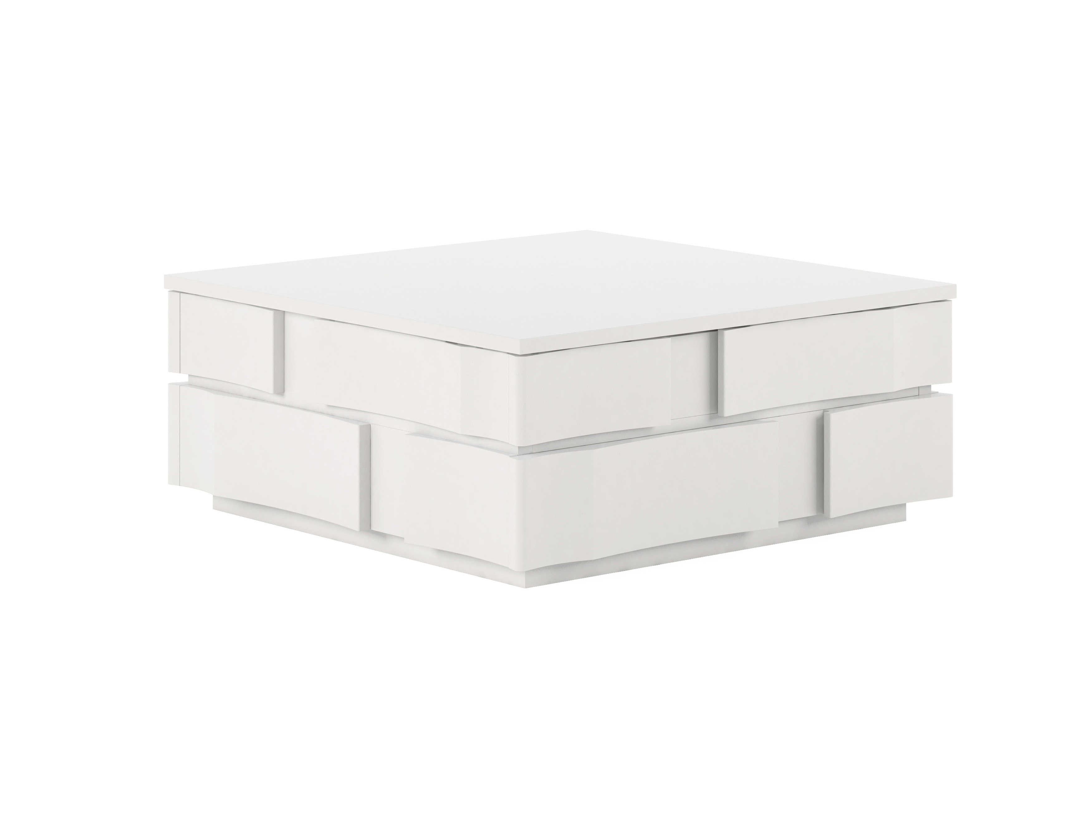 A.R.T. Furniture Portico Wood Stucco White Cocktail Table