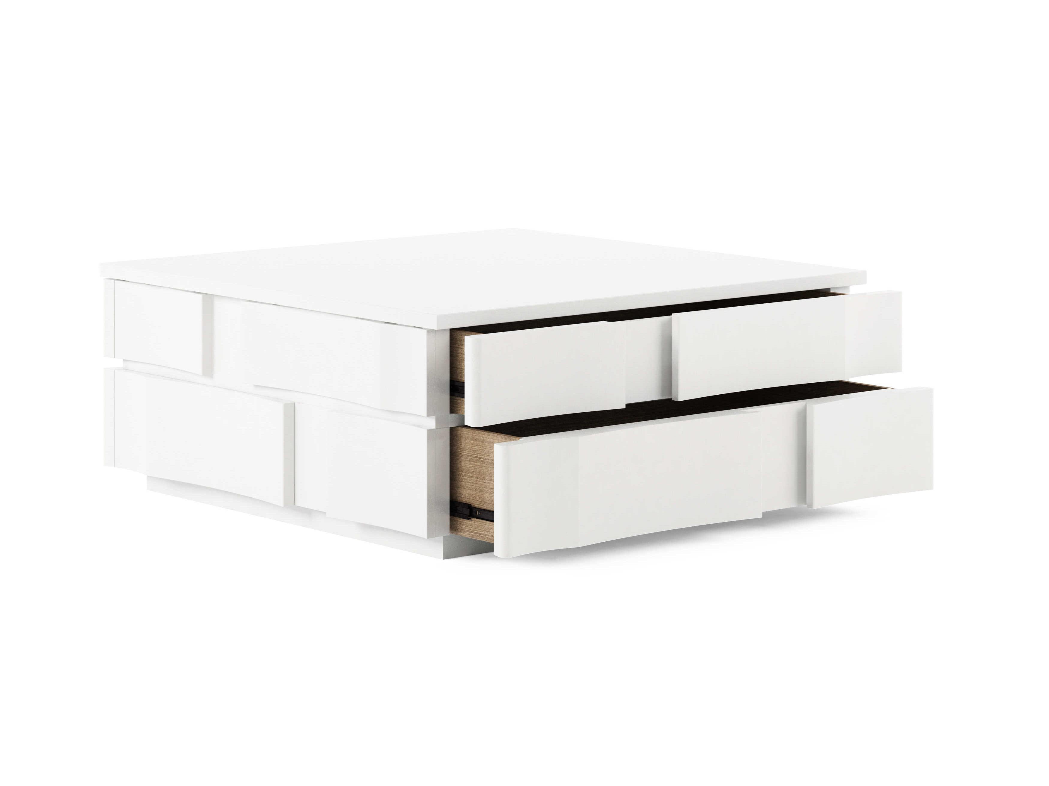 A.R.T. Furniture Portico Wood Stucco White Cocktail Table