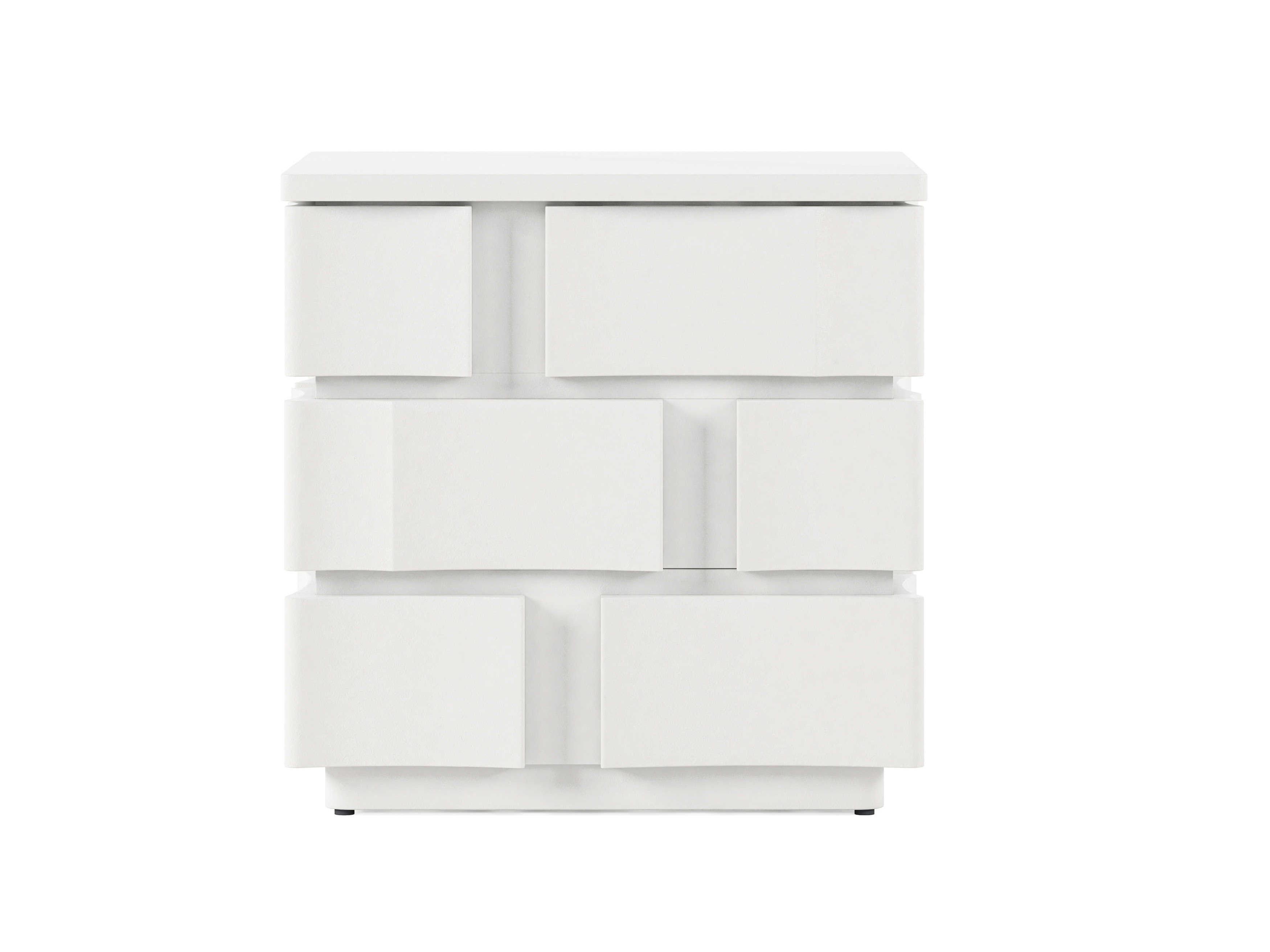 A.R.T. Furniture Portico Square Wood White Plaster End Table