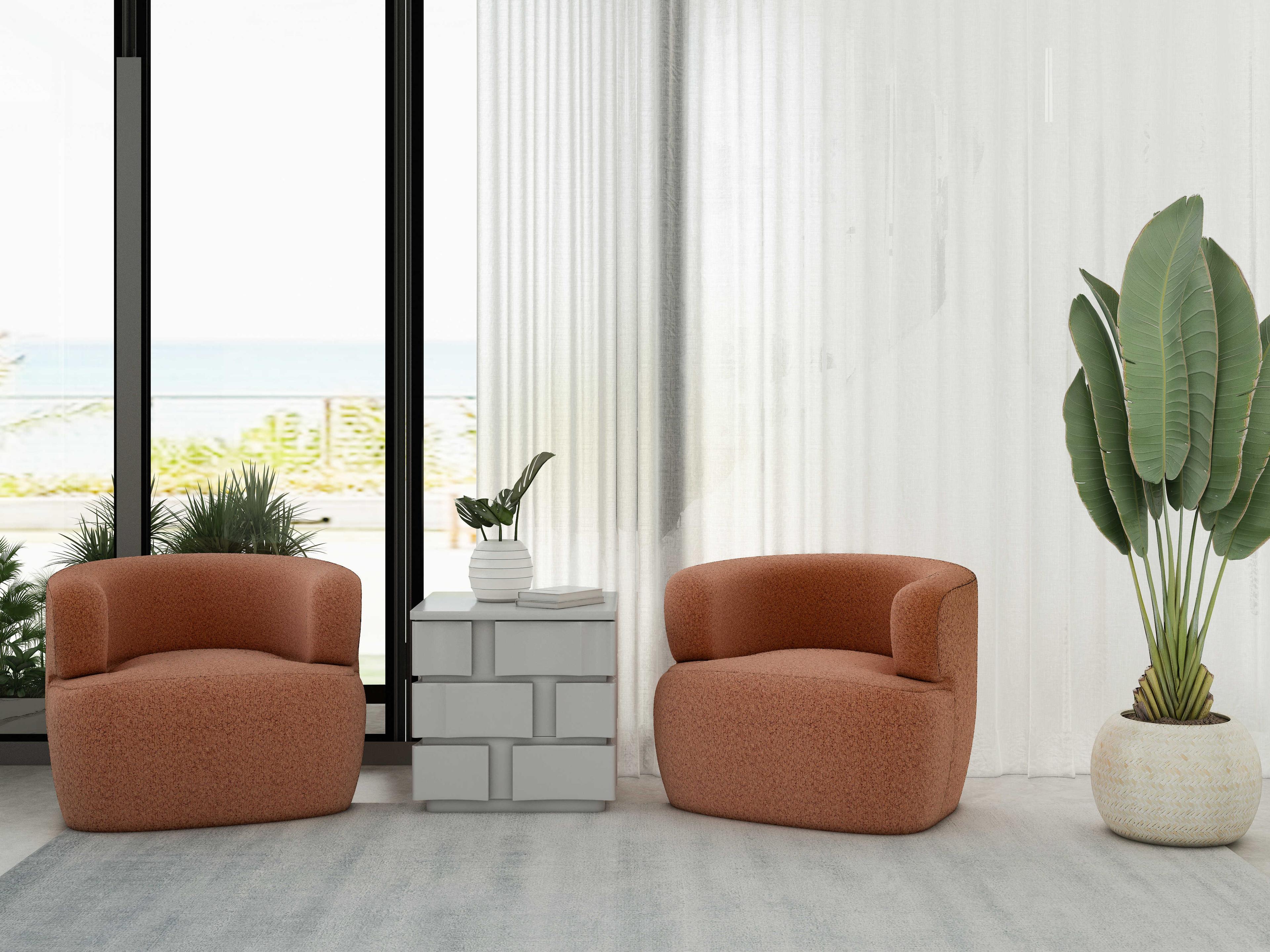 A.R.T. Furniture Portico Square Wood White Plaster End Table