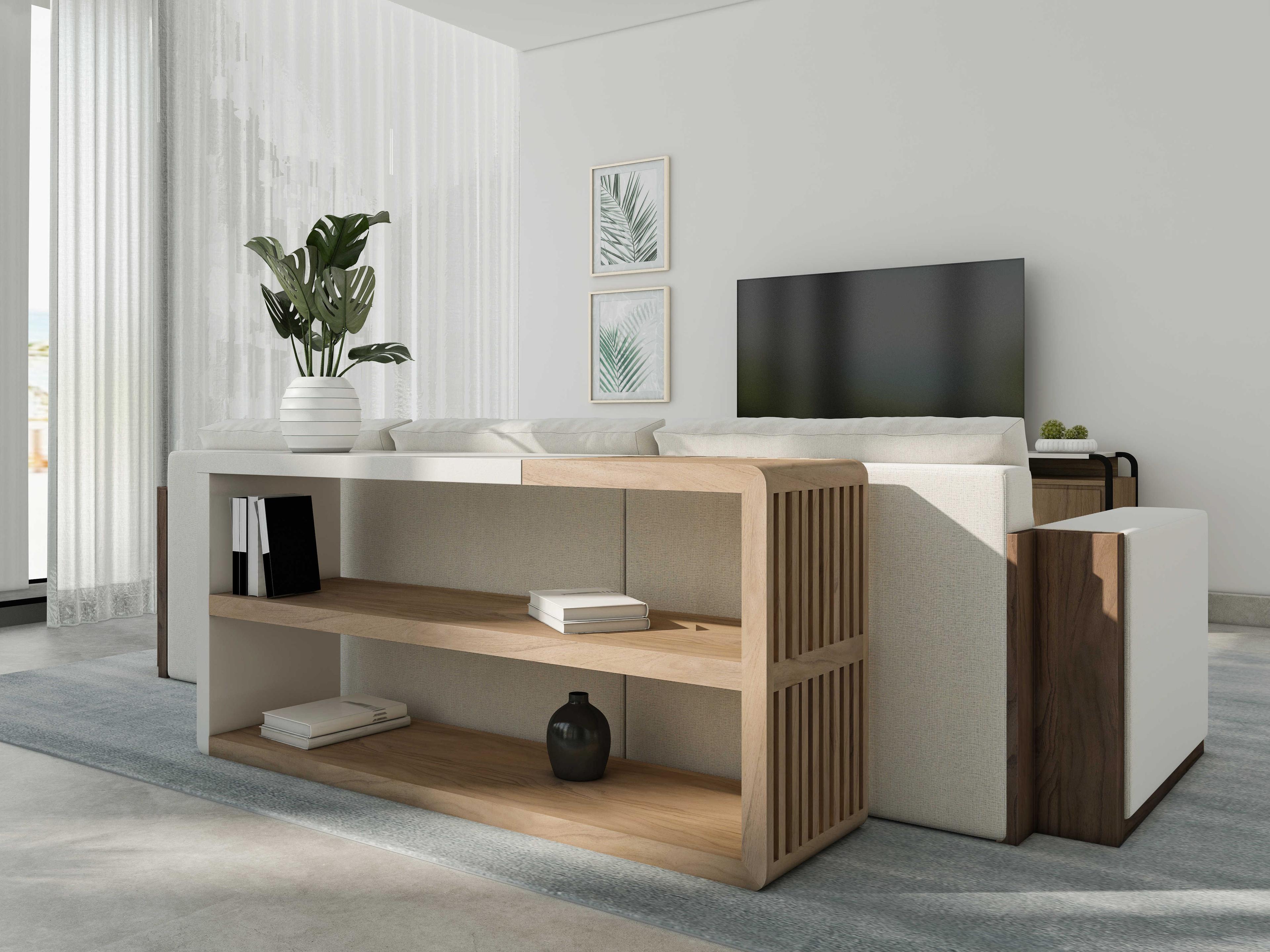 A.R.T. Furniture Portico Rectangular Wood Sienna Console Table