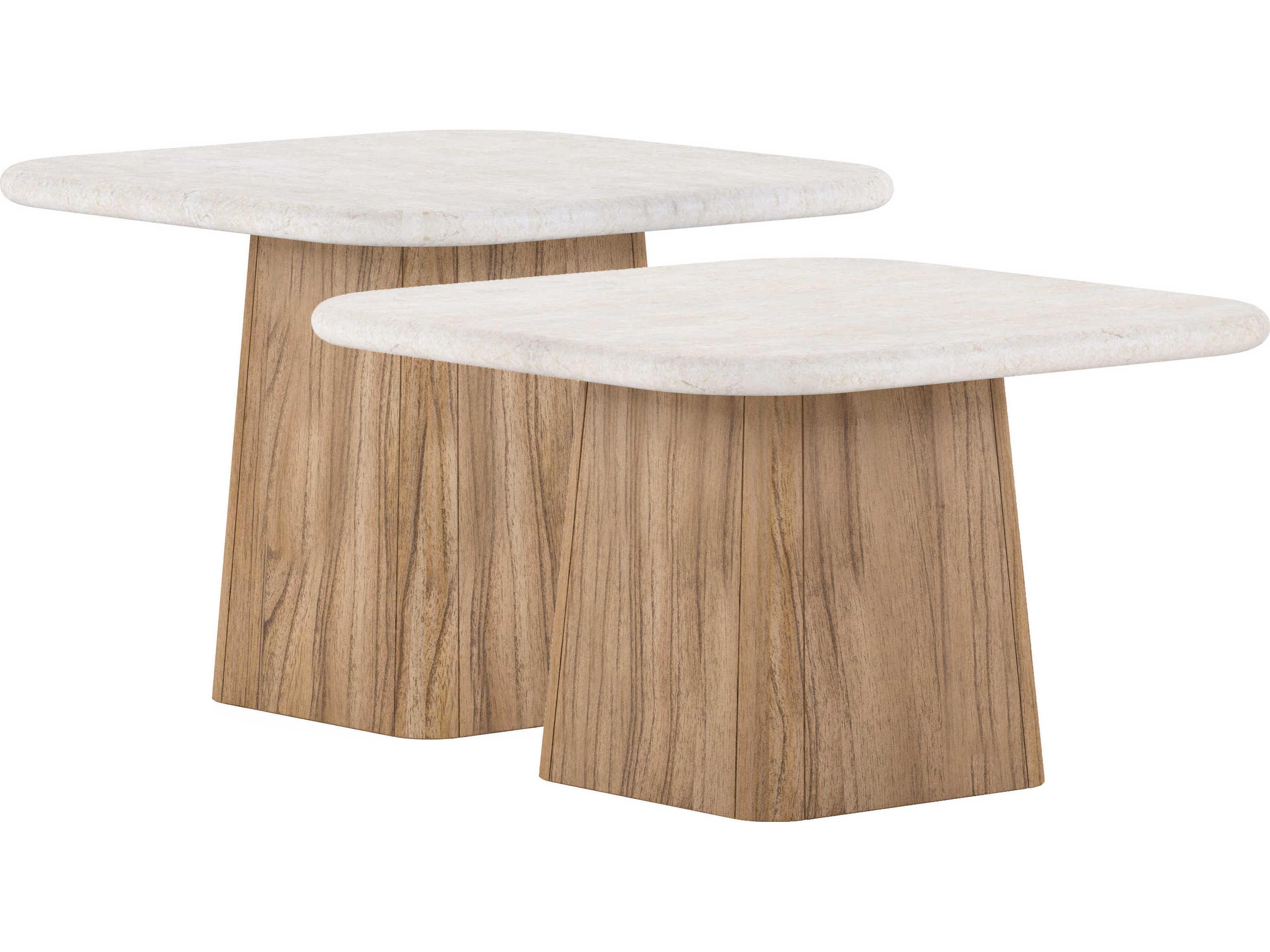 A.R.T. Furniture Portico Square Stone Sienna End Tables