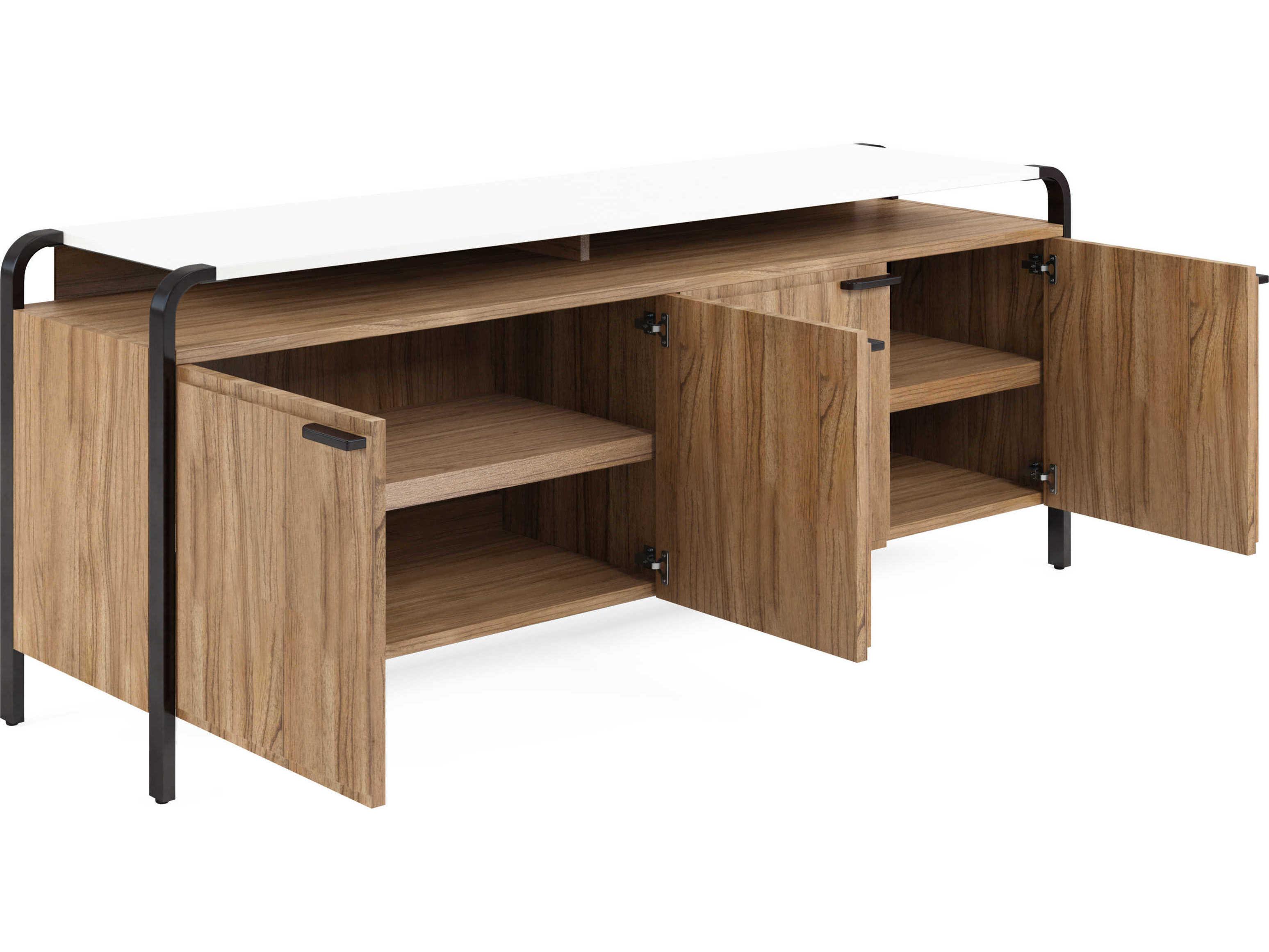 A.R.T. Furniture Portico 72" Sienna White Plaster Media Console