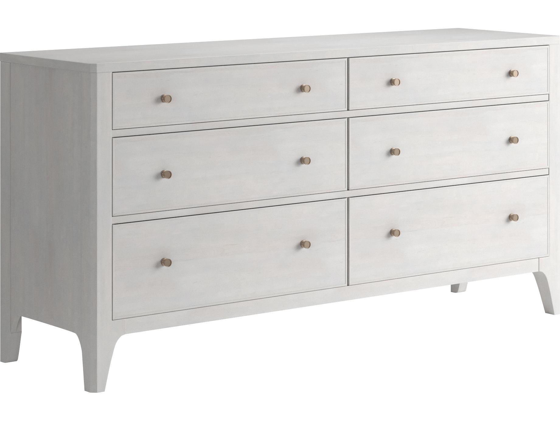 A.R.T. Furniture Mezzanine 6-Drawers White Double Dresser